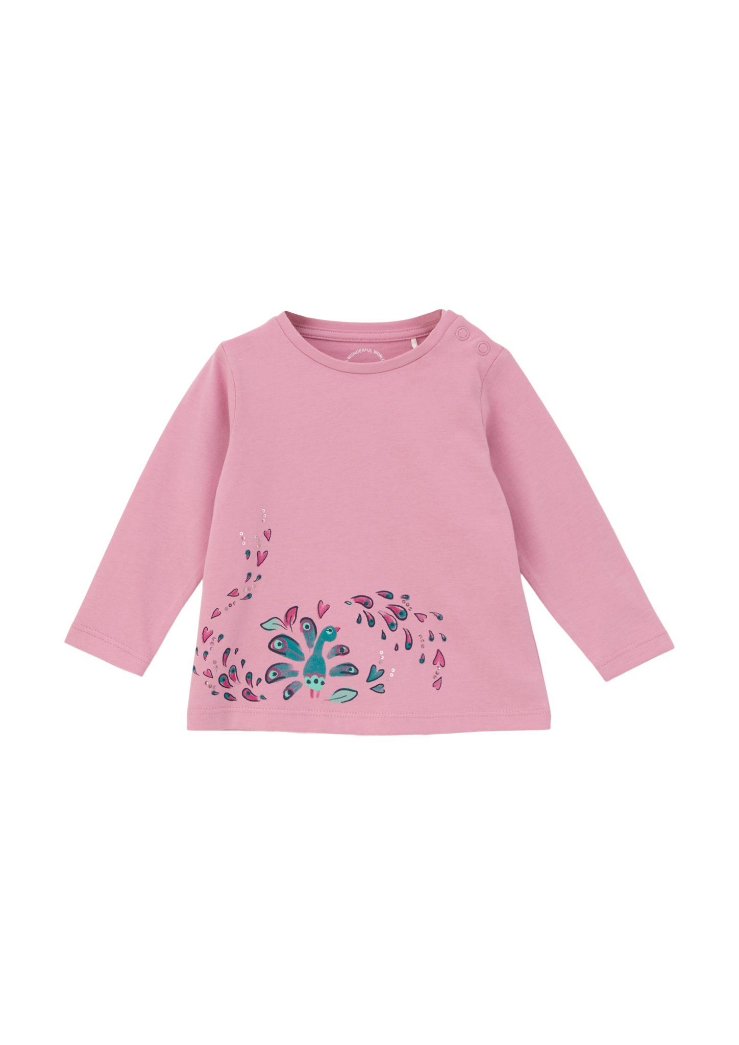 s.Oliver - Longsleeve mit Pailletten, Babys, Rosa