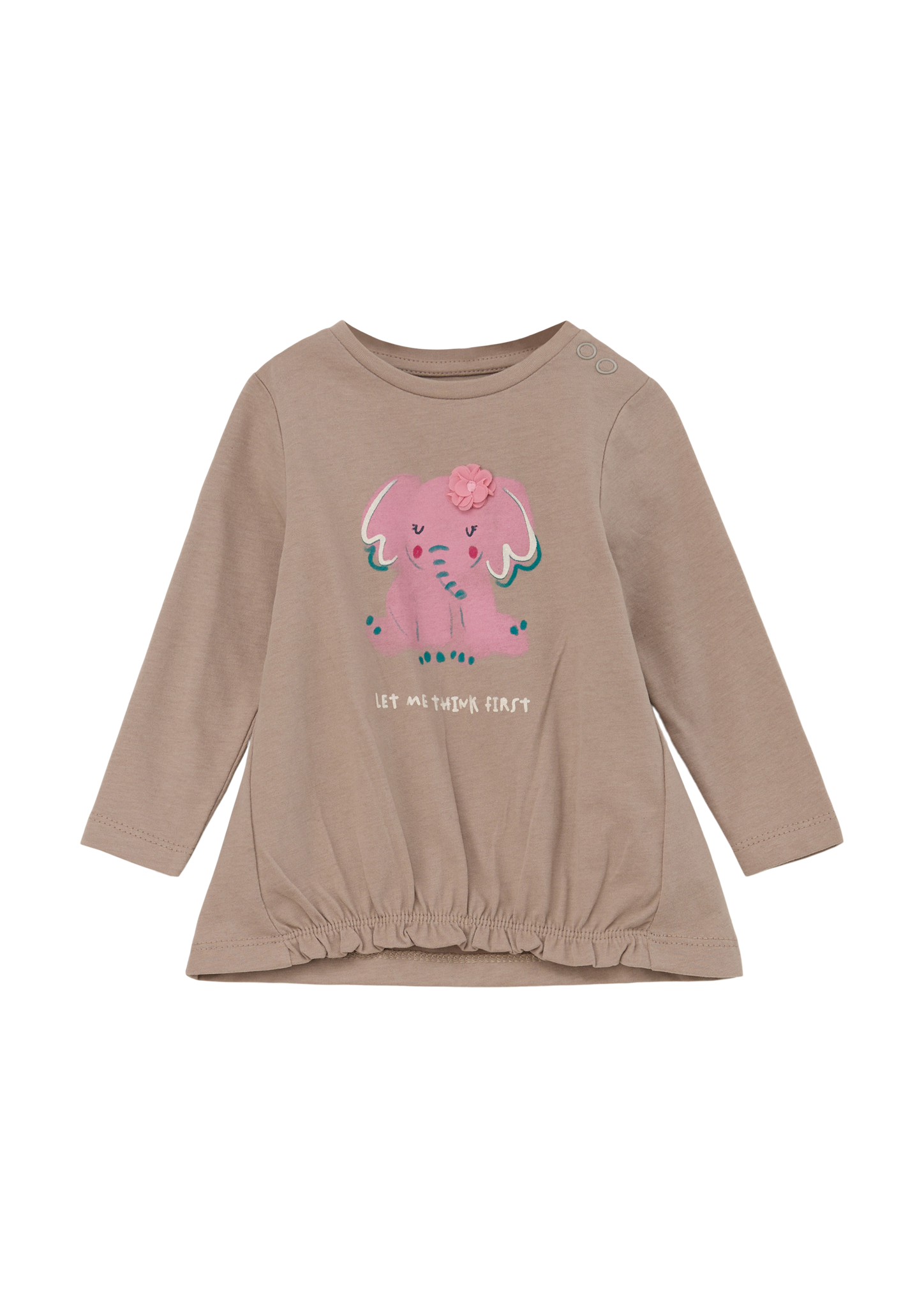 s.Oliver - Longsleeve mit Artwork, Babys, braun