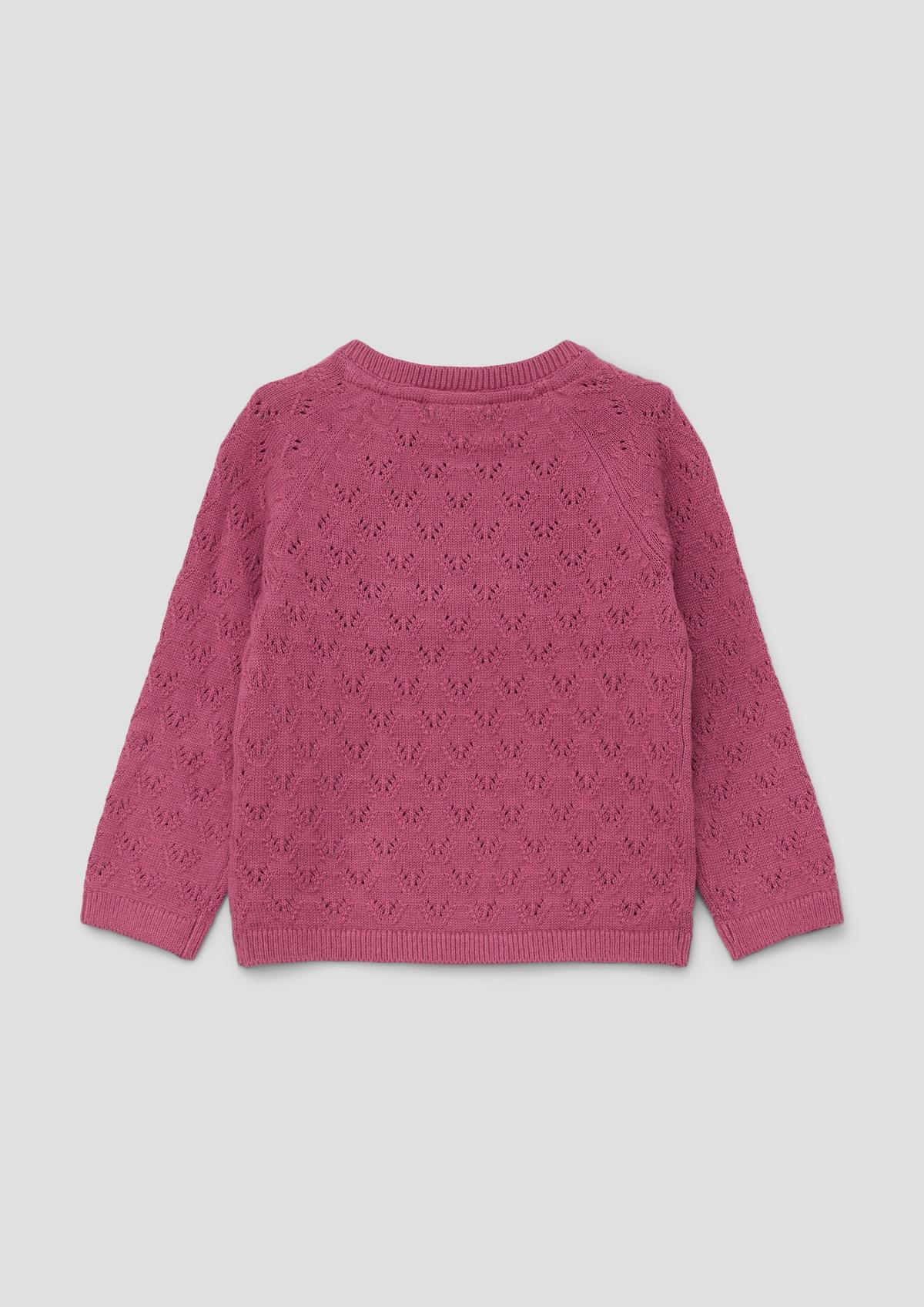 s.Oliver Knitted jumper with an openwork pattern