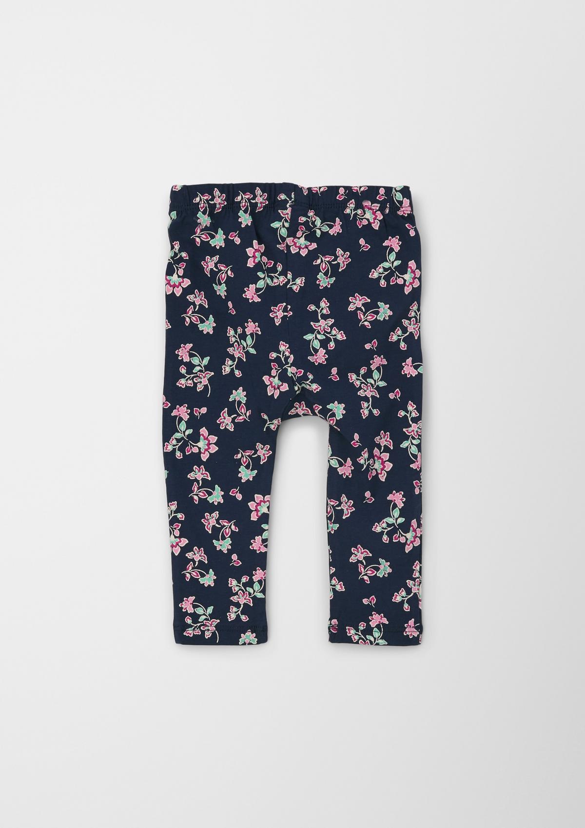 s.Oliver Leggings with a floral print