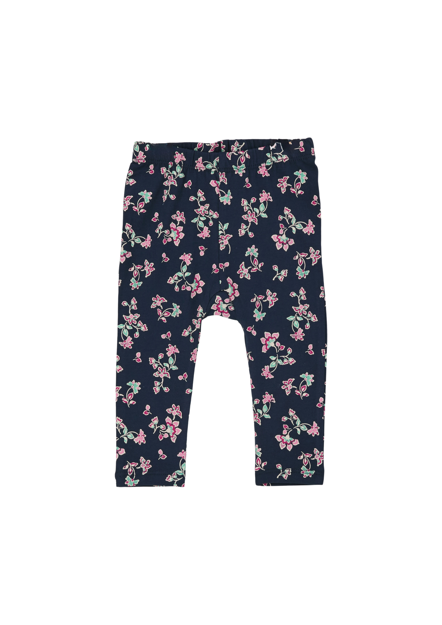 s.Oliver - Leggings mit floralem Print, Babys, blau