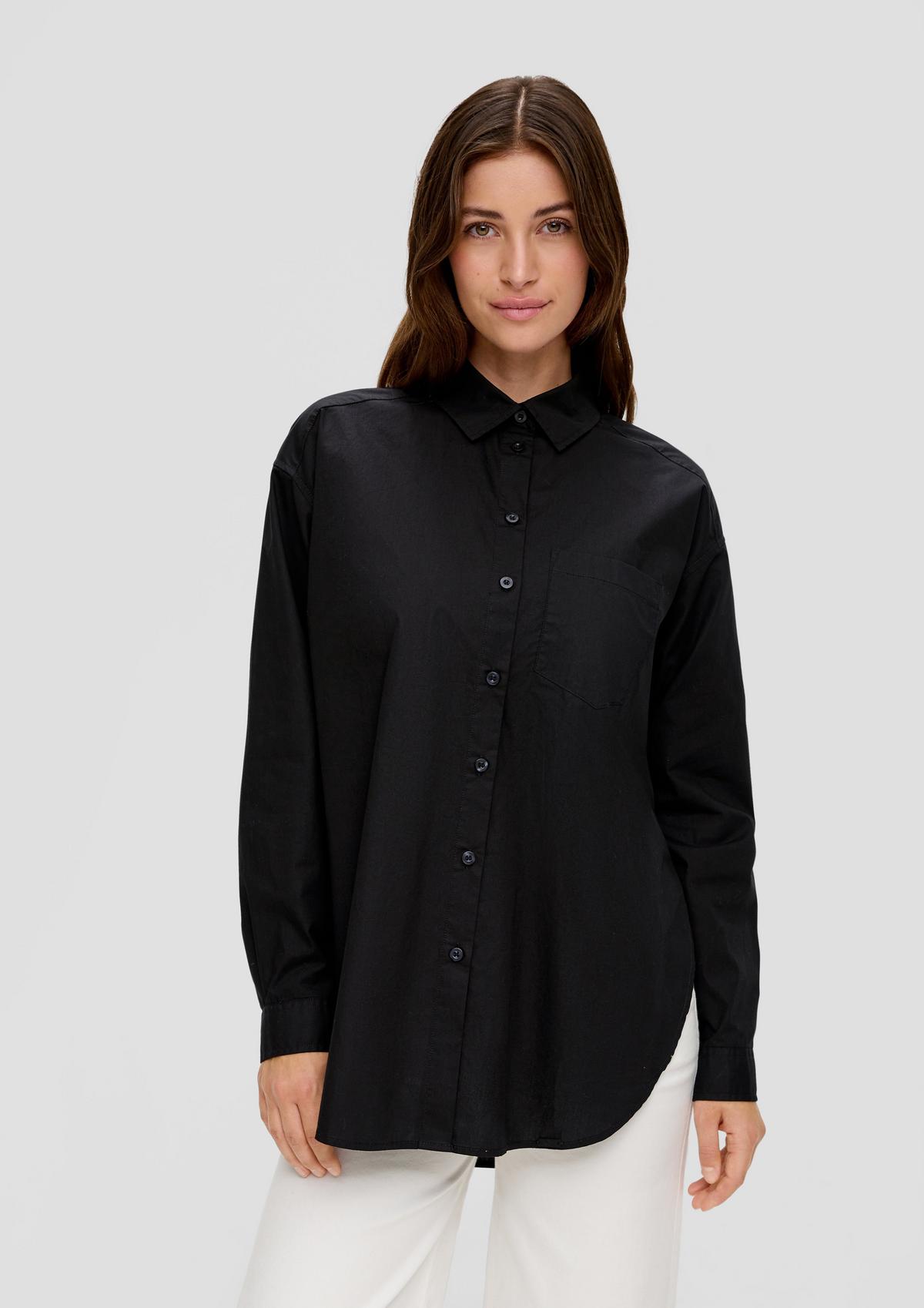 Oversized blouse van katoen