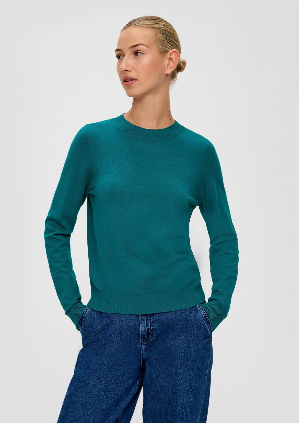 Pullover aus Viskosemix - blau
