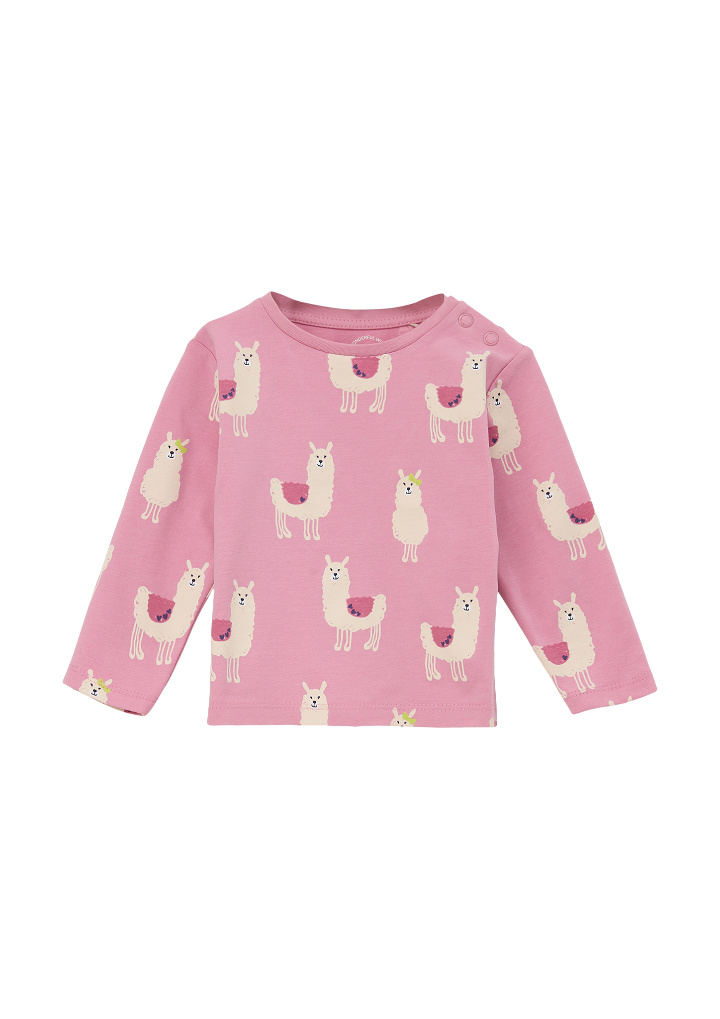 s.Oliver - Longsleeve mit Allover-Print, Babys, Rosa