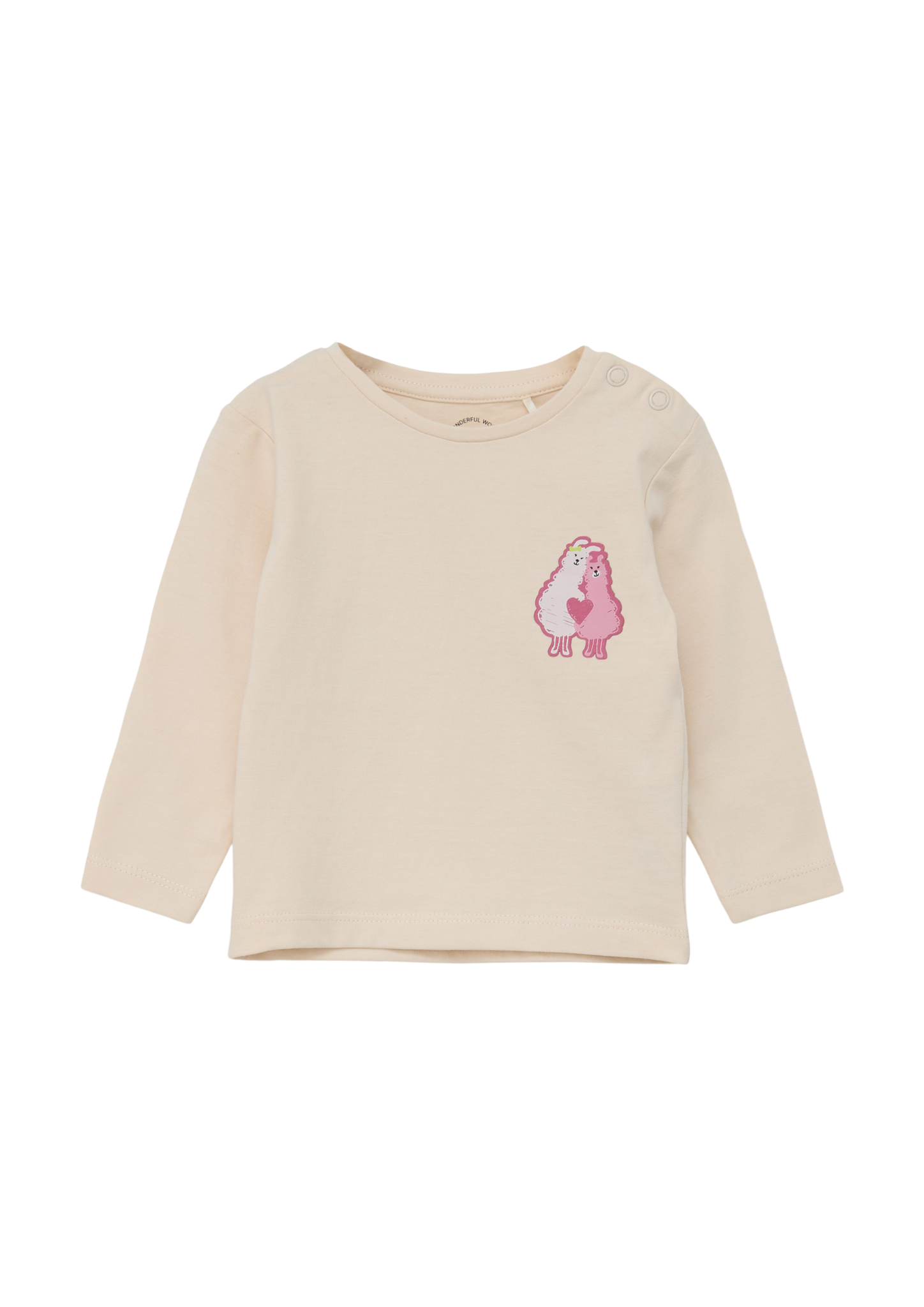 s.Oliver - Longsleeve mit Applikation, Babys, Beige