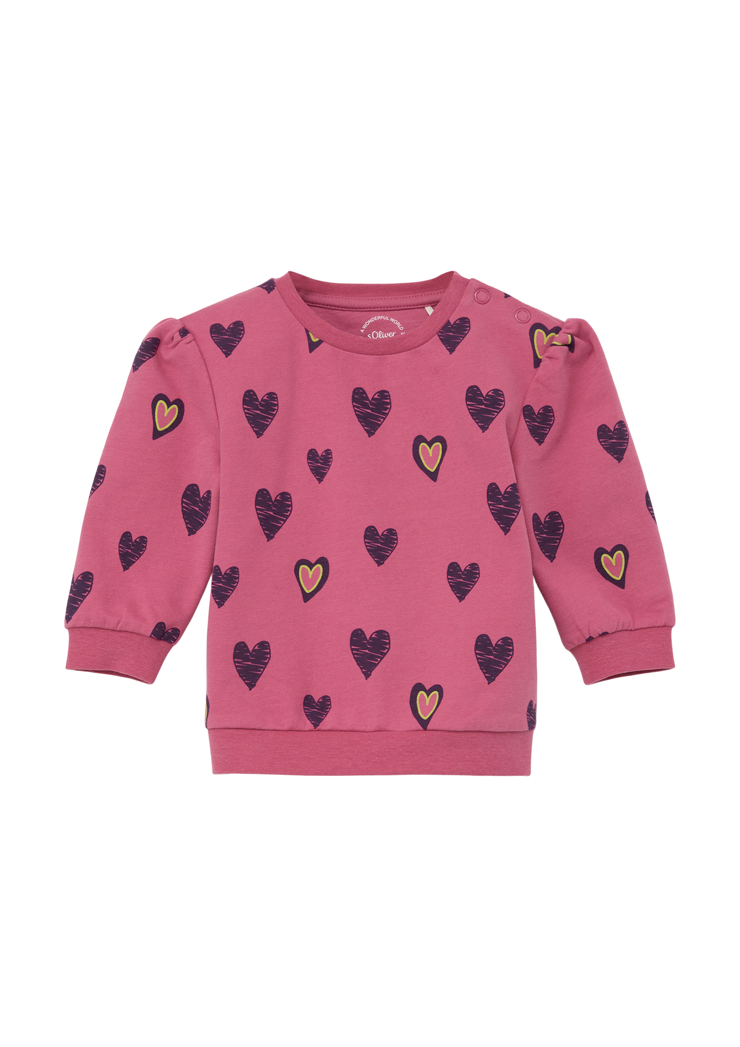 s.Oliver - Sweatshirt mit Alloverprint, Babys, Rosa