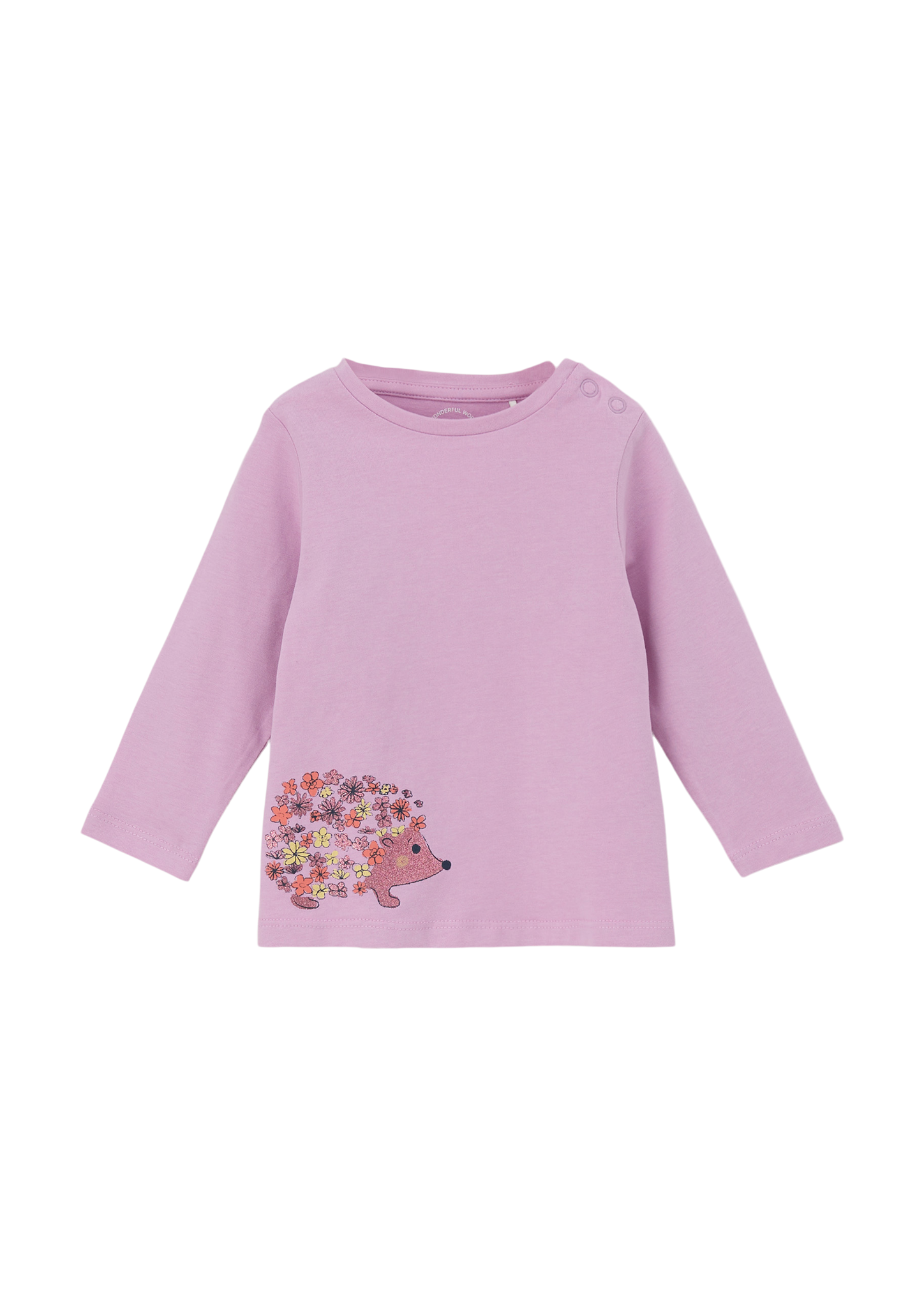 s.Oliver - Longsleeve mit glitzerndem Effektprint, Babys, Rosa