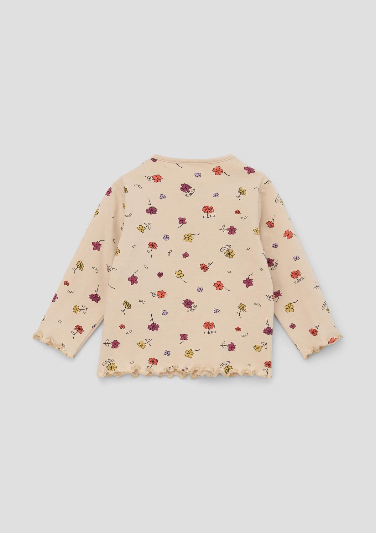 s.Oliver Long sleeve top with scalloped edge