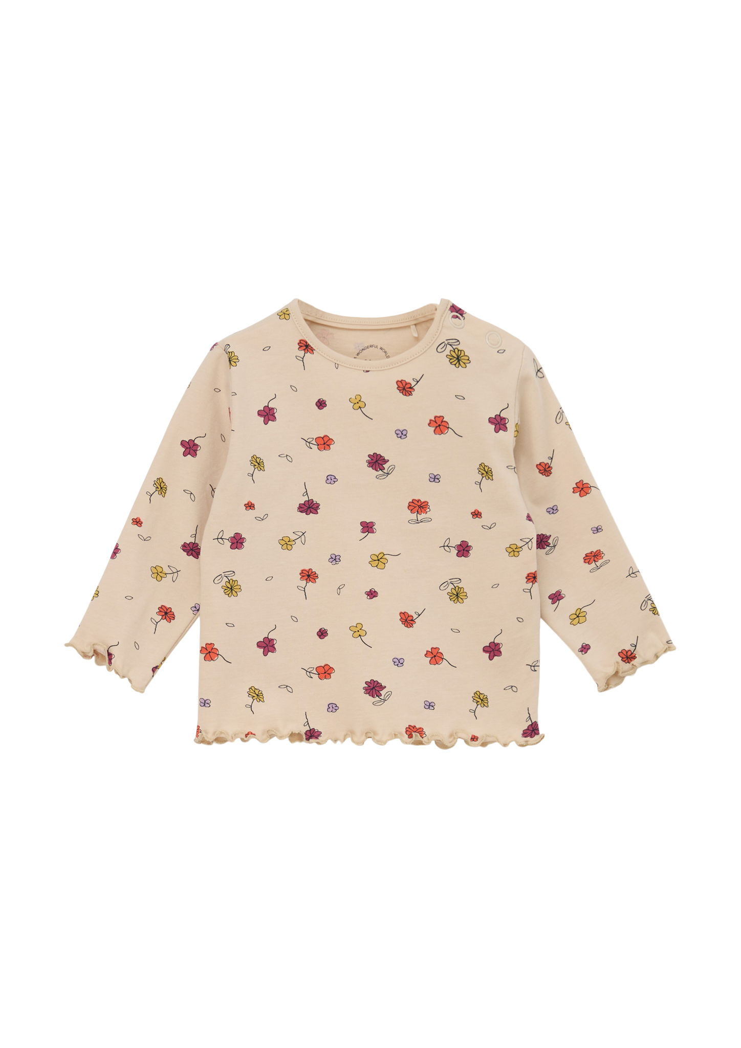 s.Oliver - Longsleeve mit Bogenkante, Babys, Beige