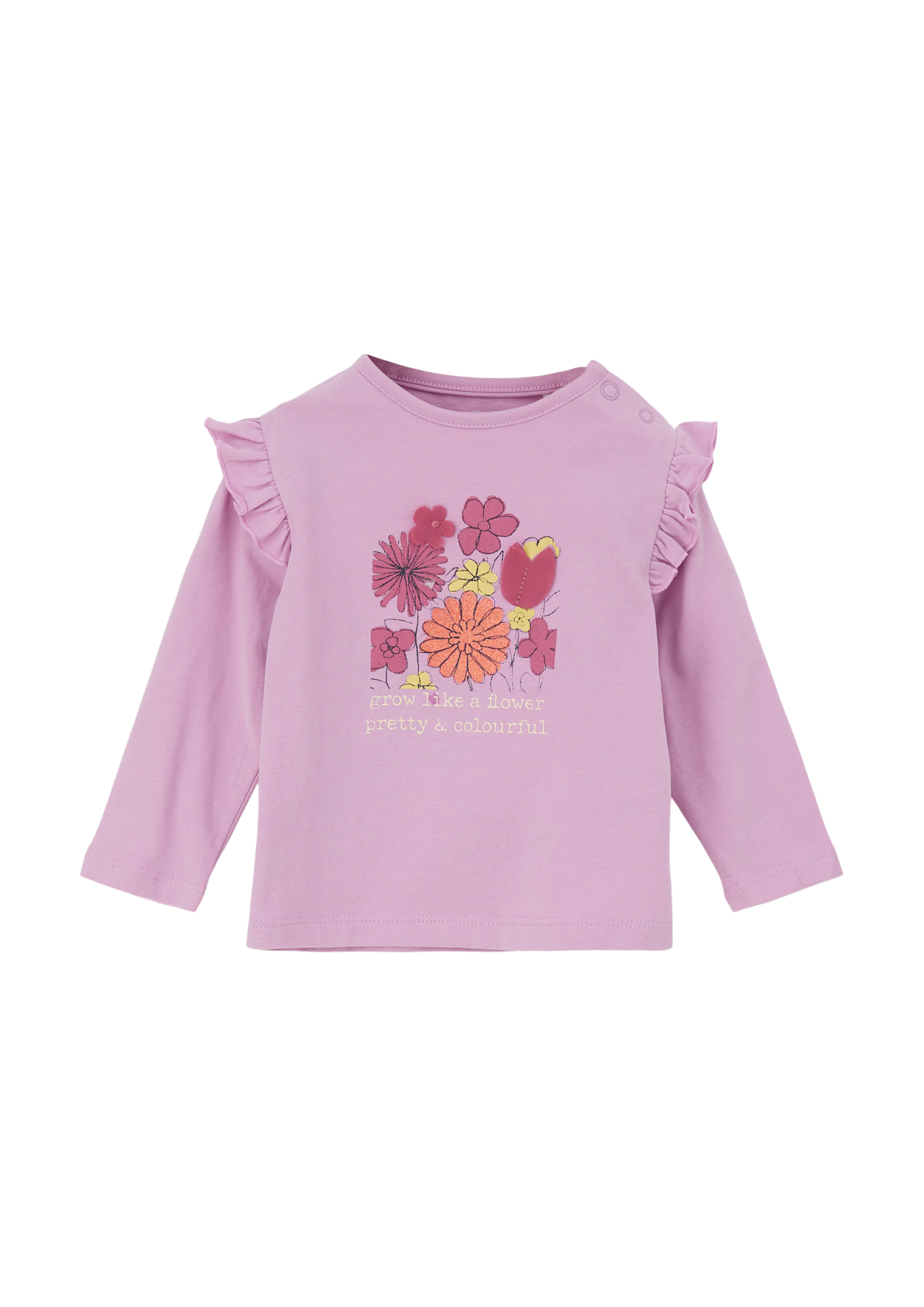 s.Oliver - Longsleeve mit Rüschen, Babys, Rosa