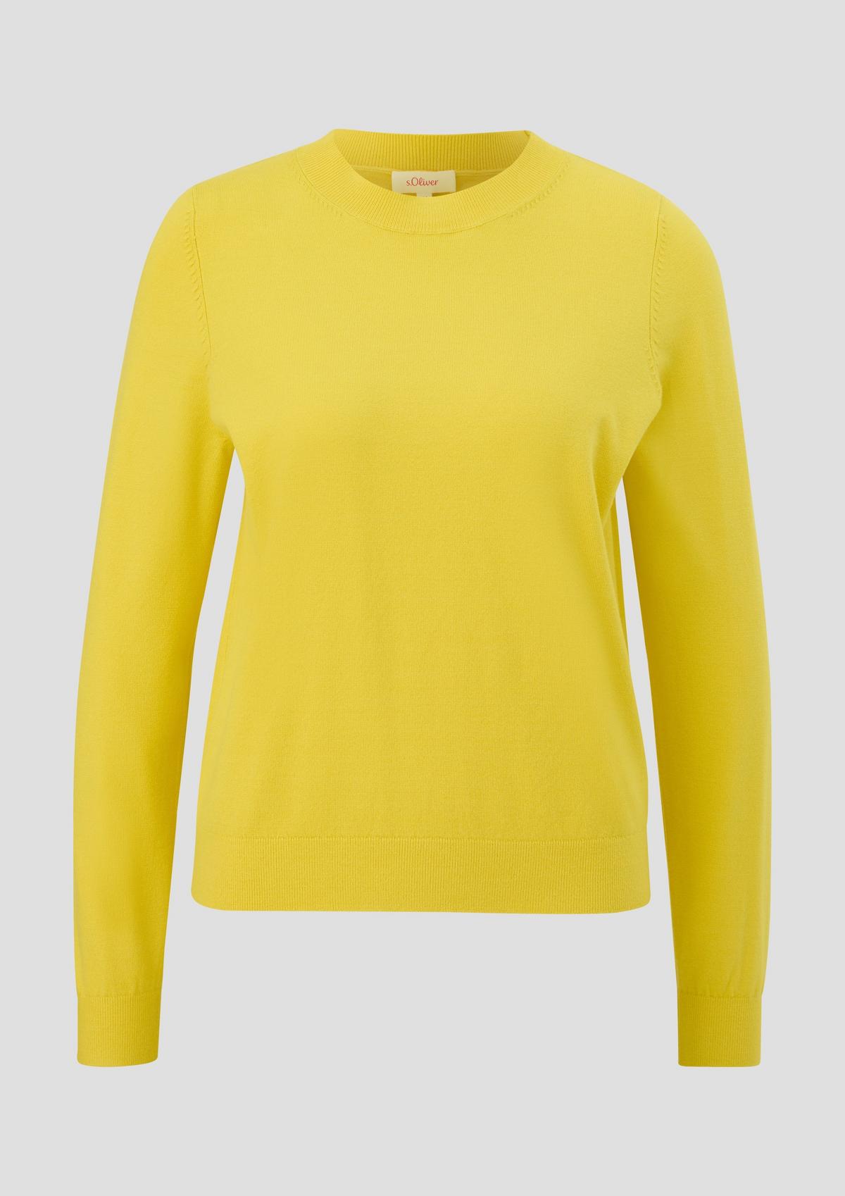 Pullover aus Viskosemix - gelb