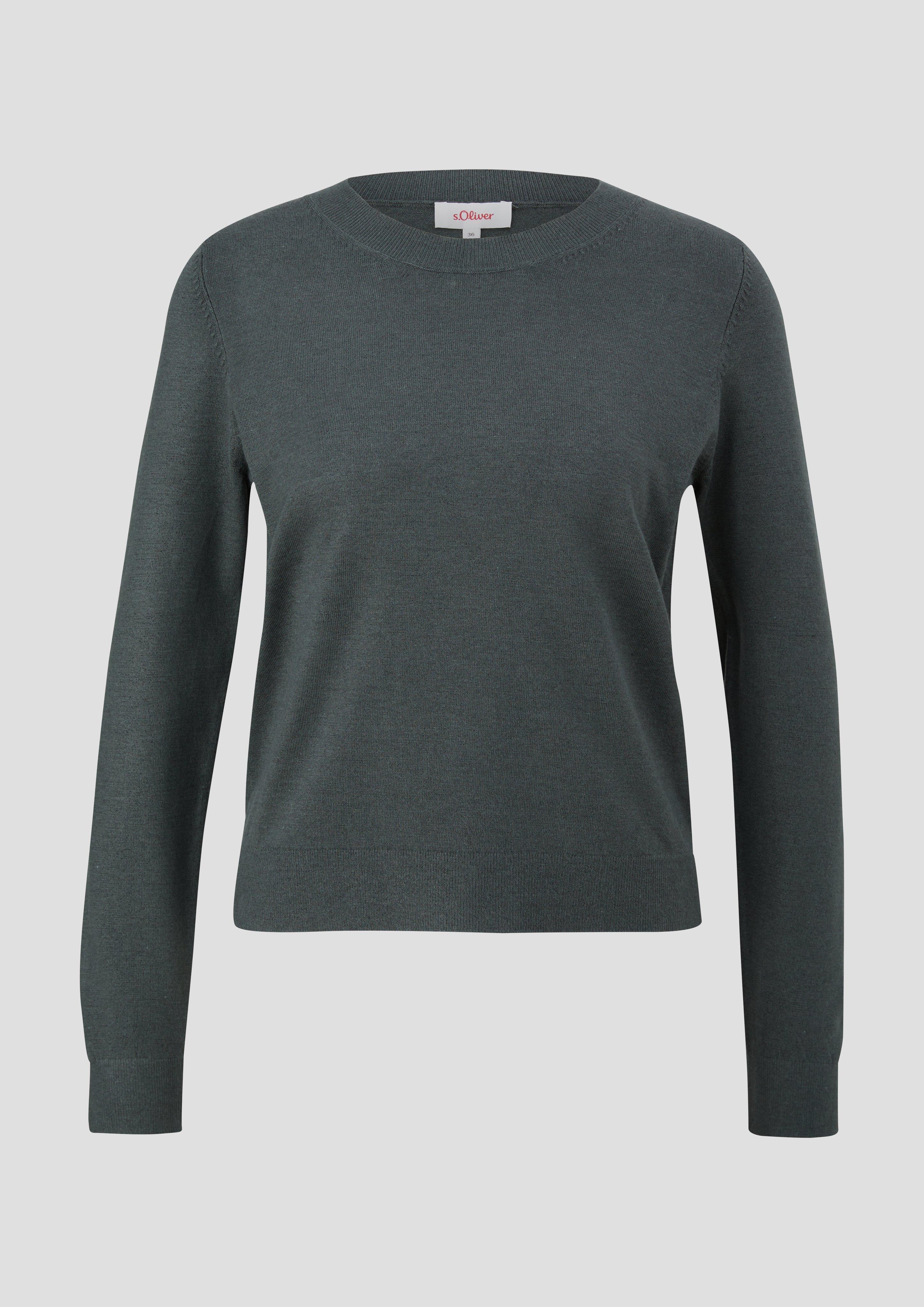 Thumbnail - s.Oliver - Pullover aus Viskosemix, Damen, Grün