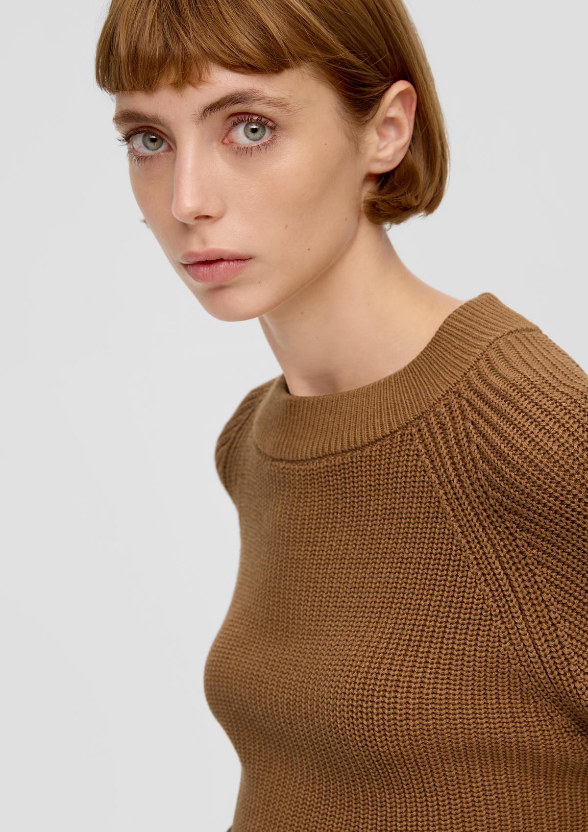 s.Oliver Knitted jumper with a ribbed texture