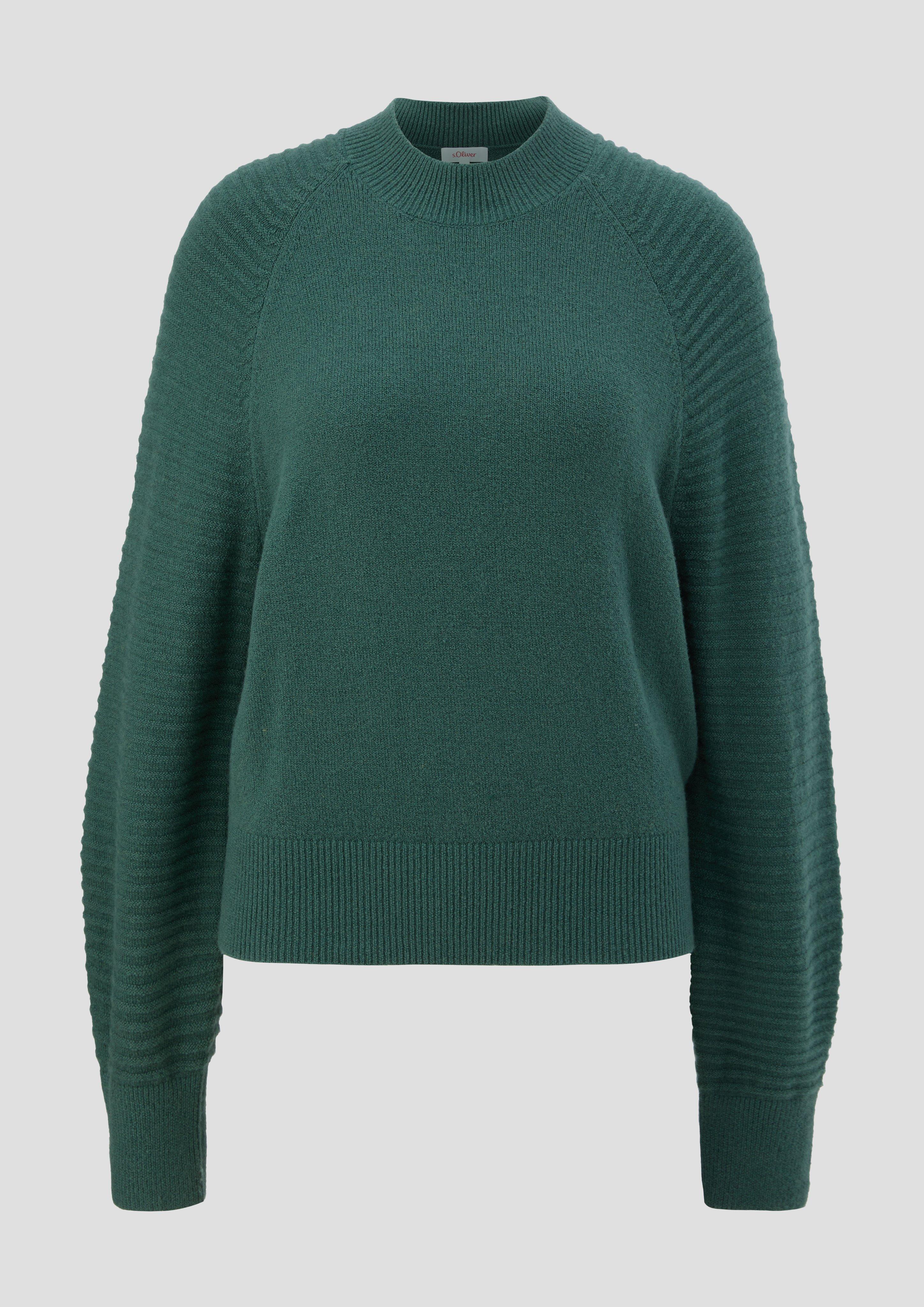 s.Oliver - Pullover mit Wollanteil, Damen, grün