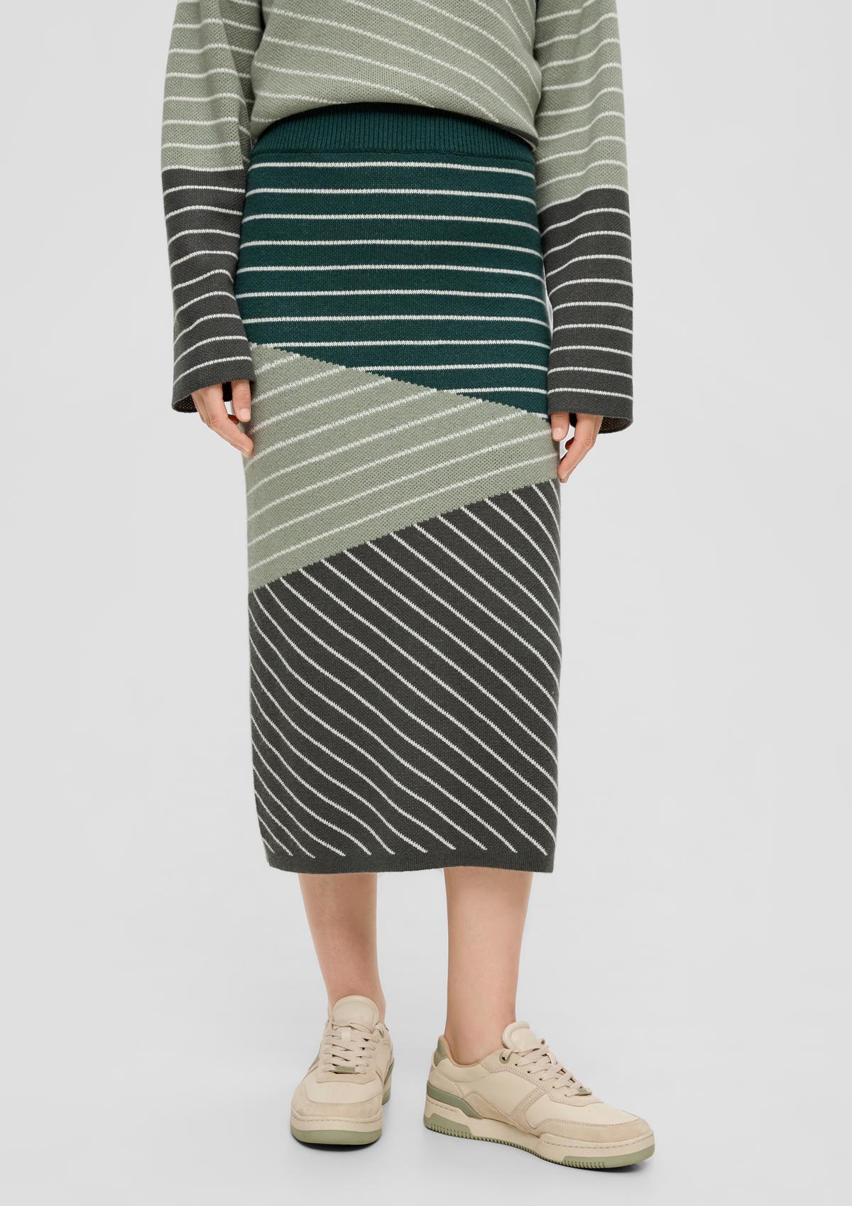 s.Oliver Midi skirt in a new wool blend