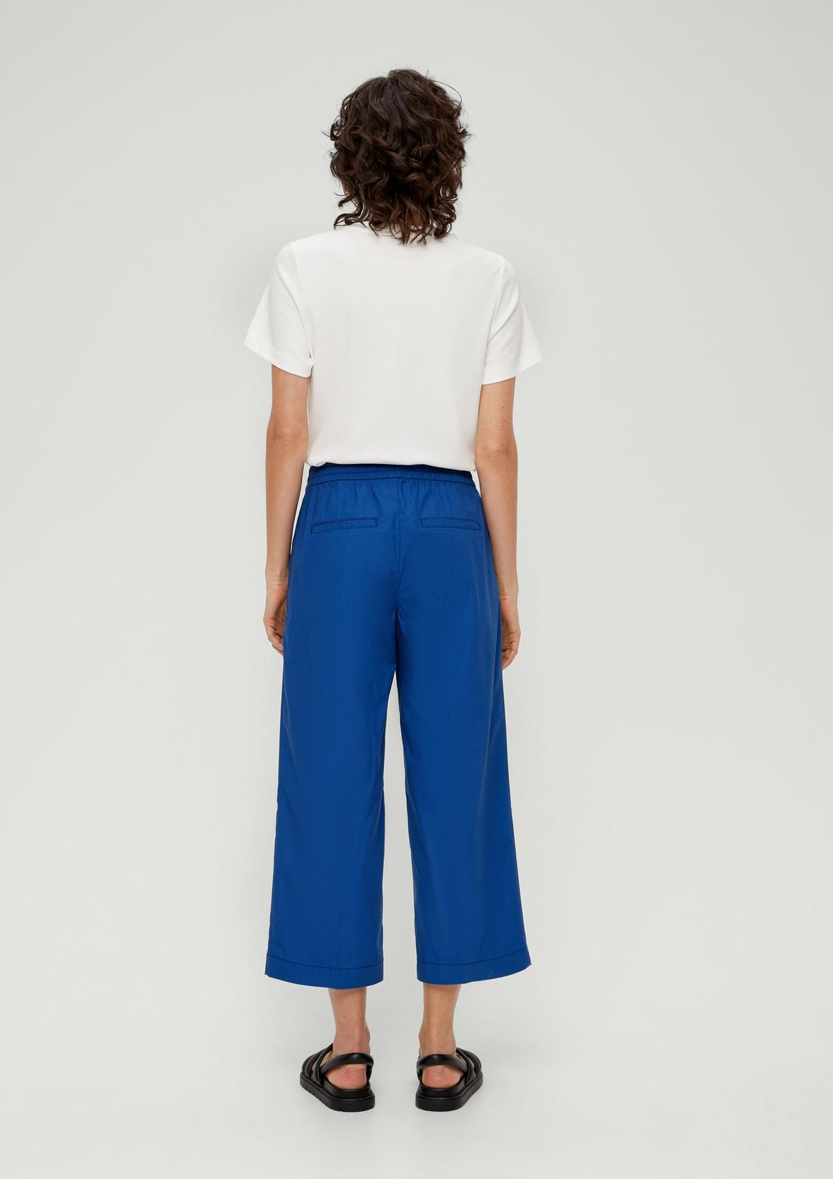 s.Oliver Regular fit: culottes with pressed pleats