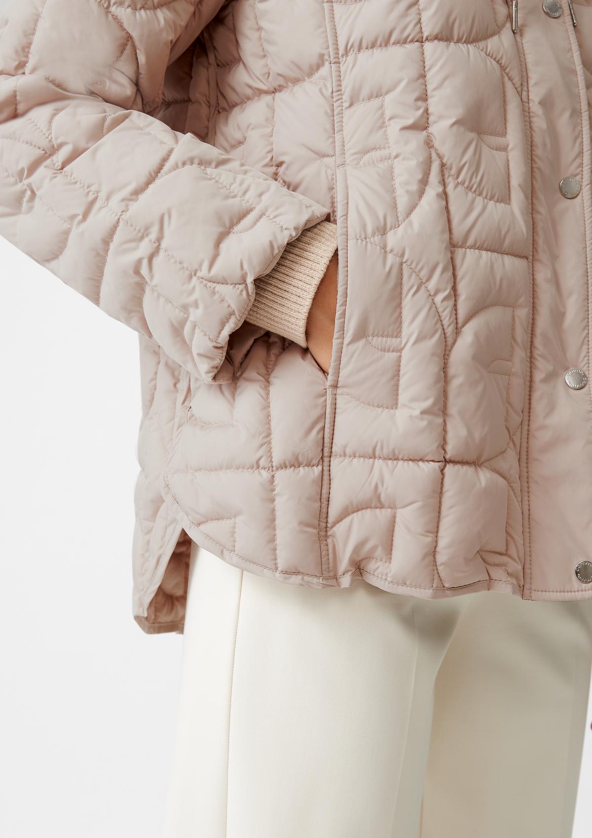 comma Quilted jacket with stand-up collar