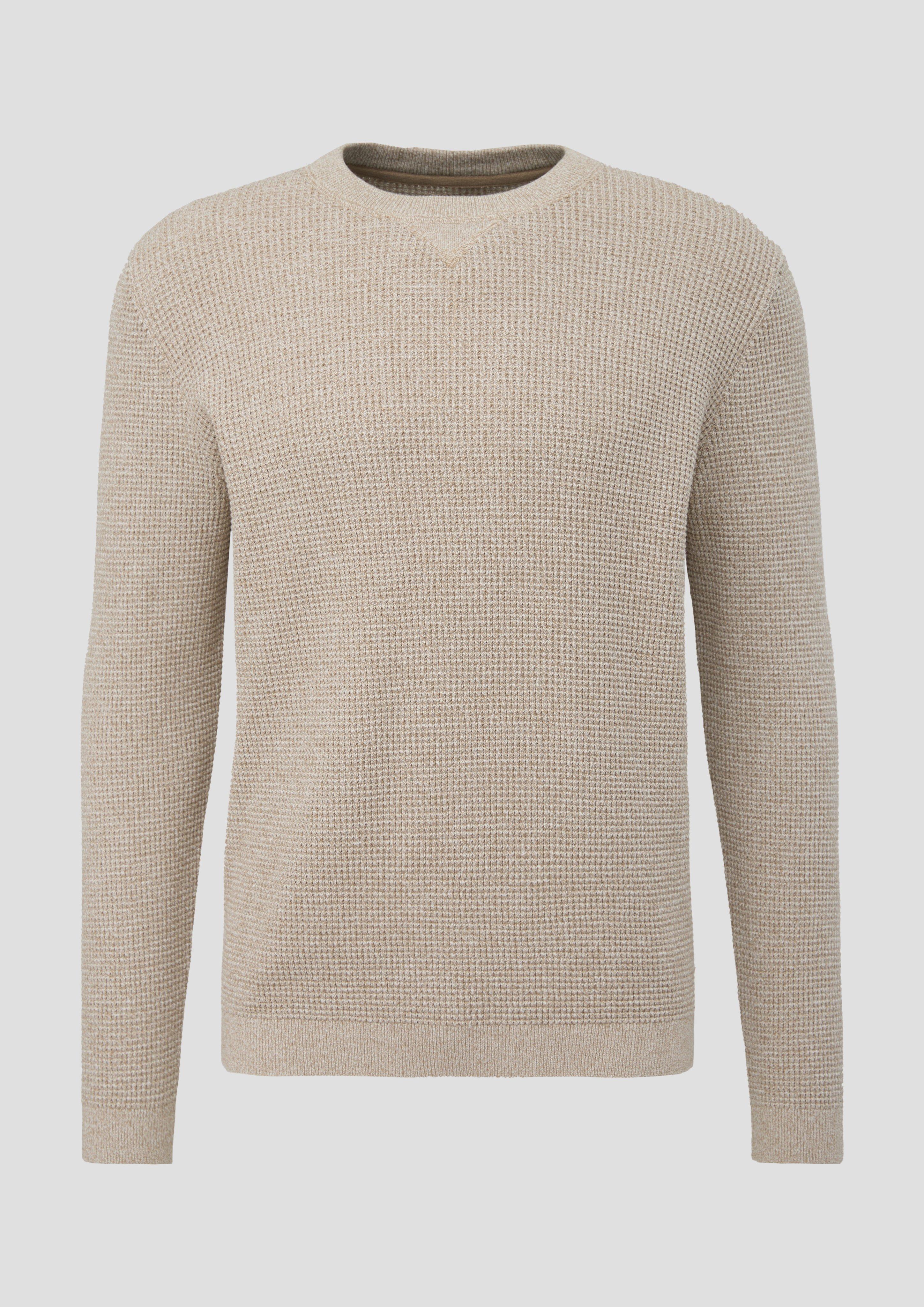 QS - Pullover aus Baumwolle, Herren, braun