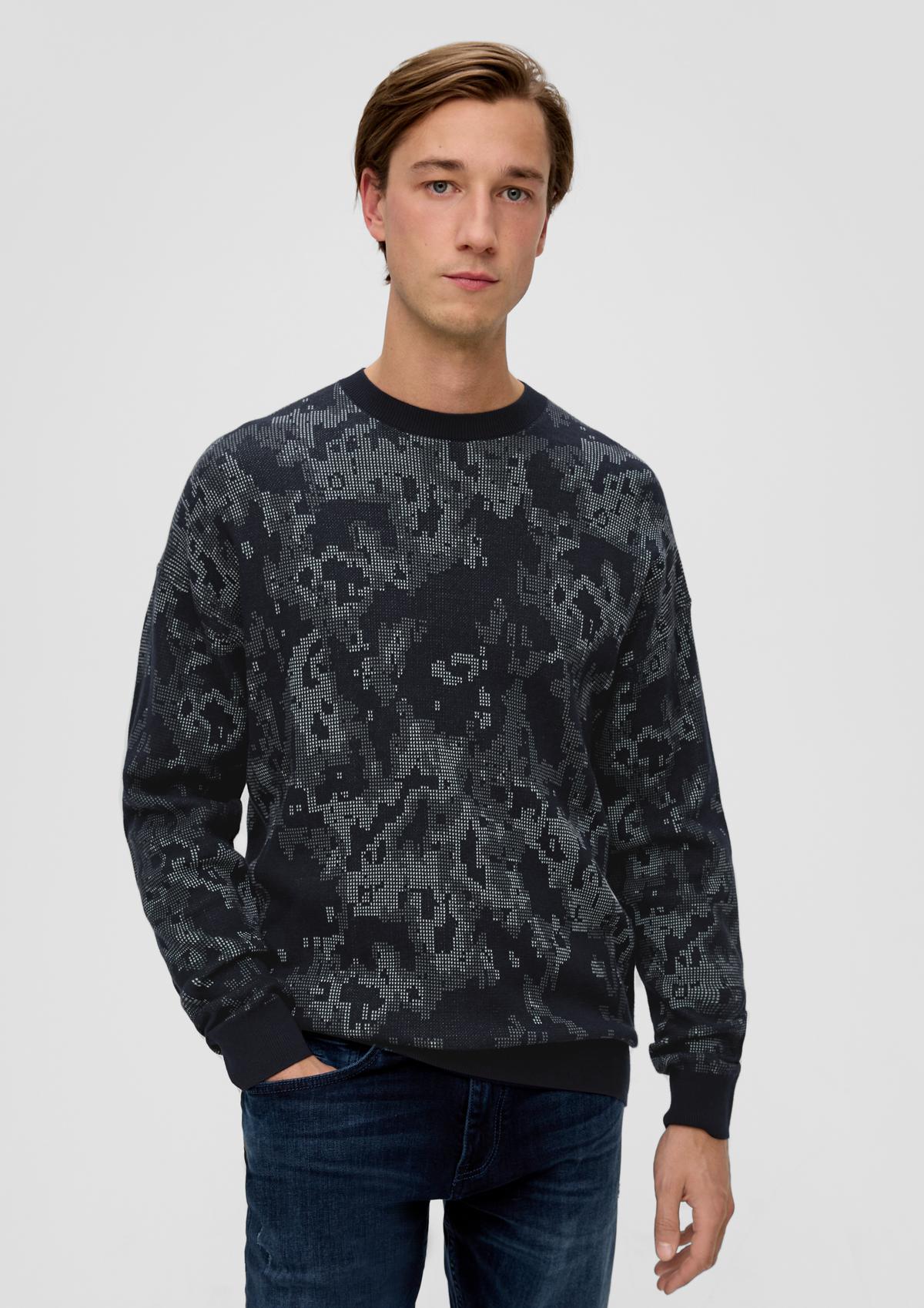 Pullover aus Baumwolle - navy