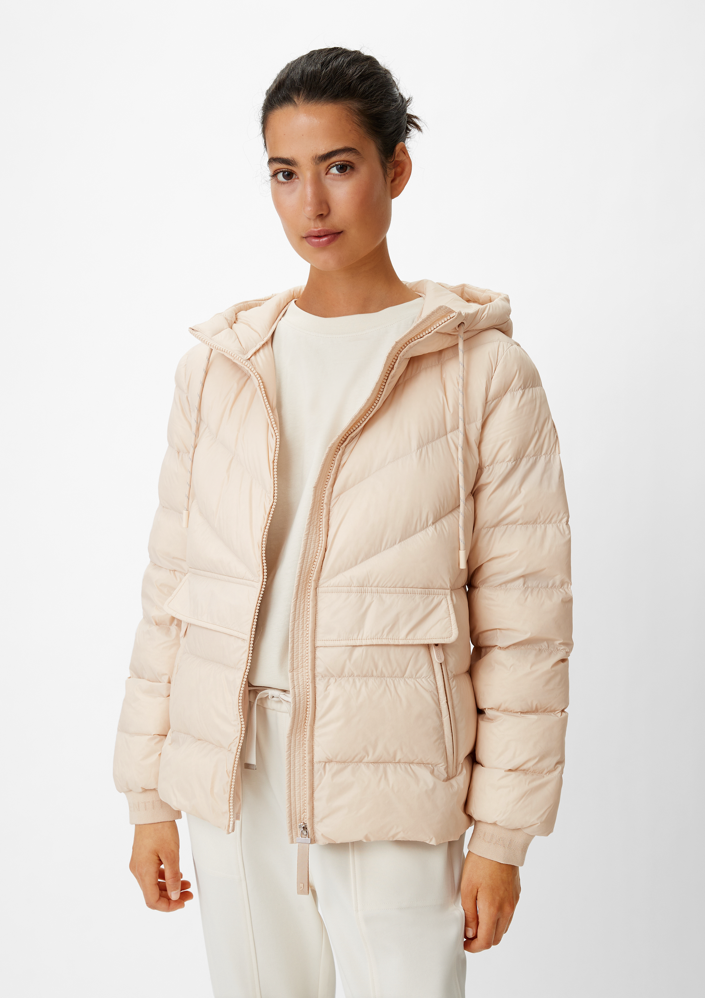 beige Comma Kapuze - mit | Daunenjacke