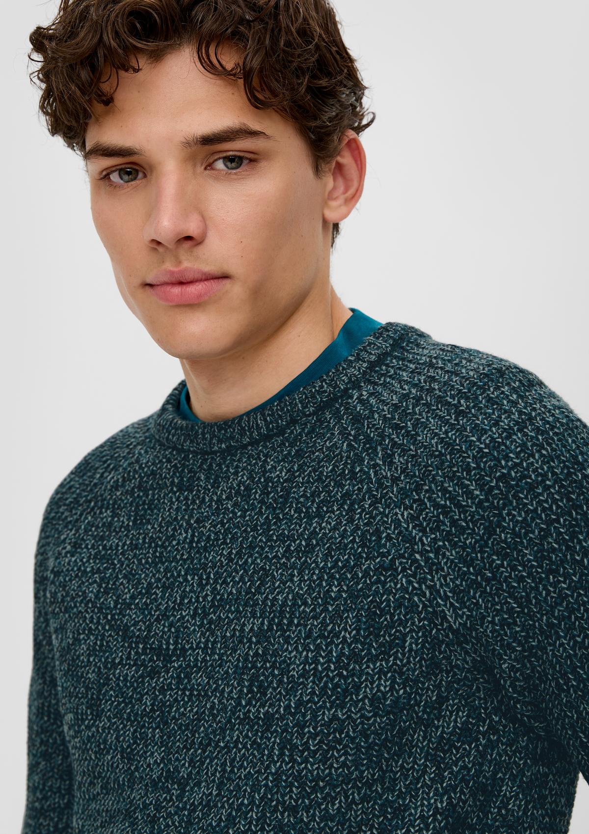 s.Oliver Pleten pulover z reglan rokavi