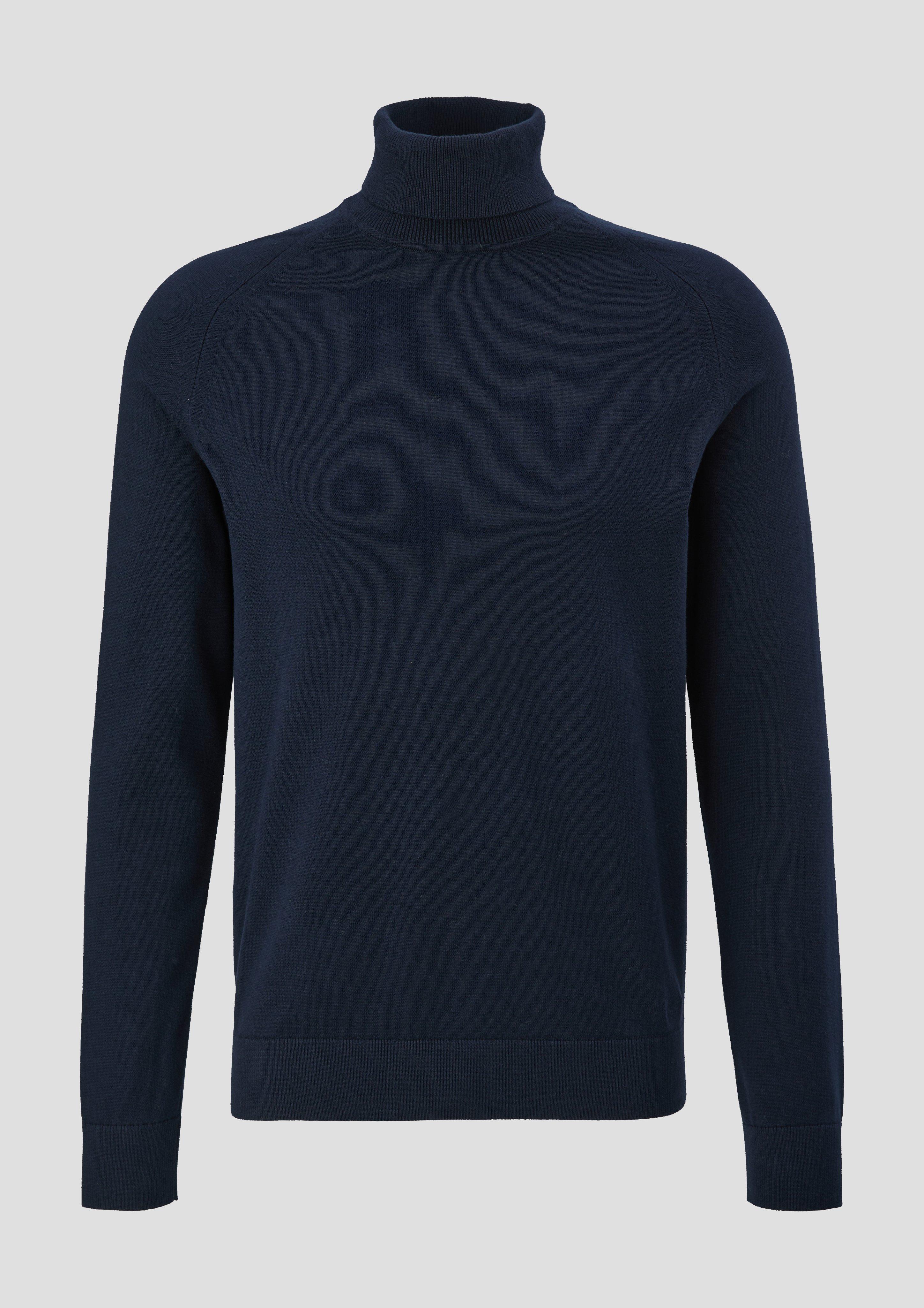 s.Oliver - Strickpullover aus Baumwolle, Herren, blau