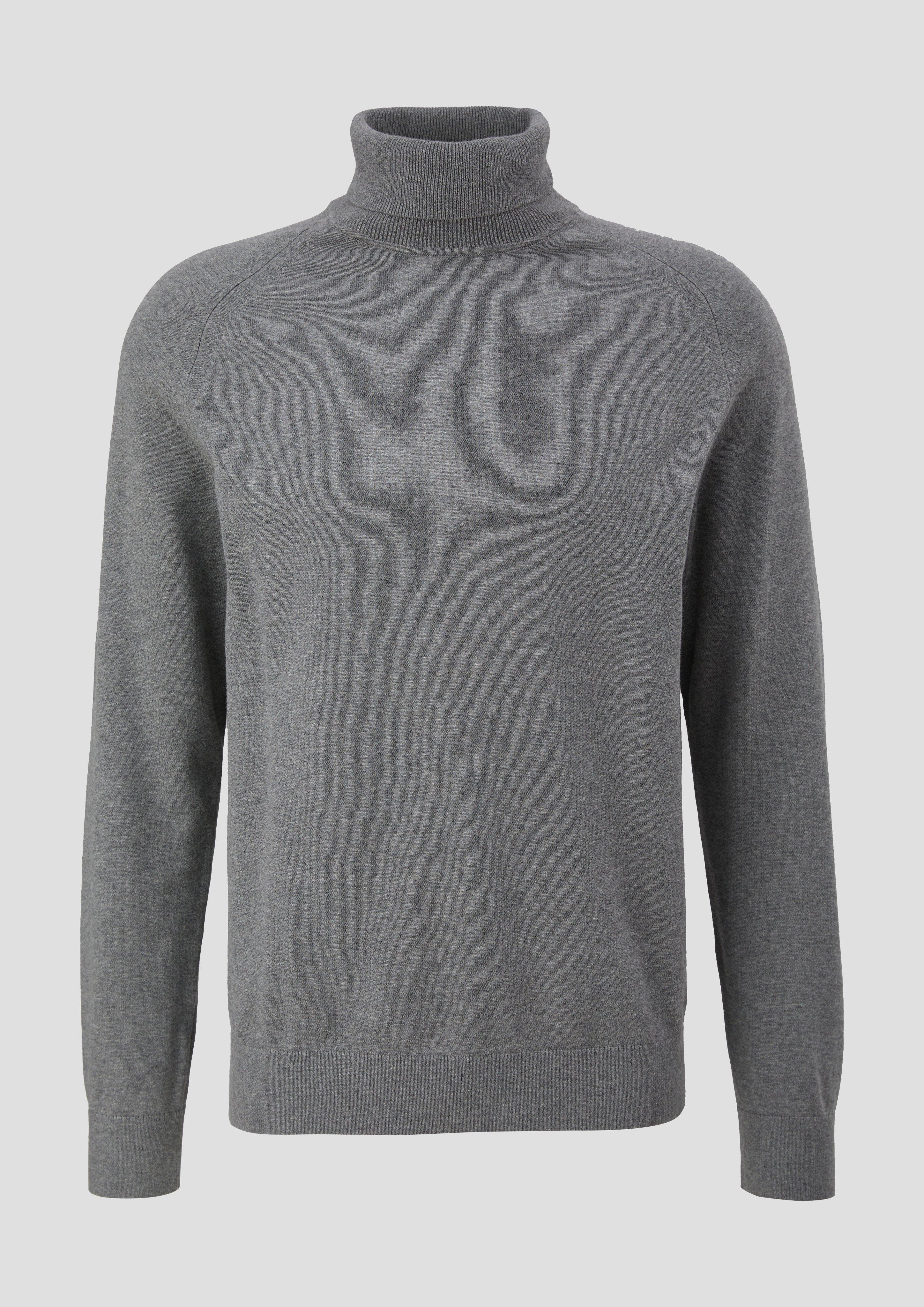 s.Oliver - Strickpullover aus Baumwolle, Herren, grau