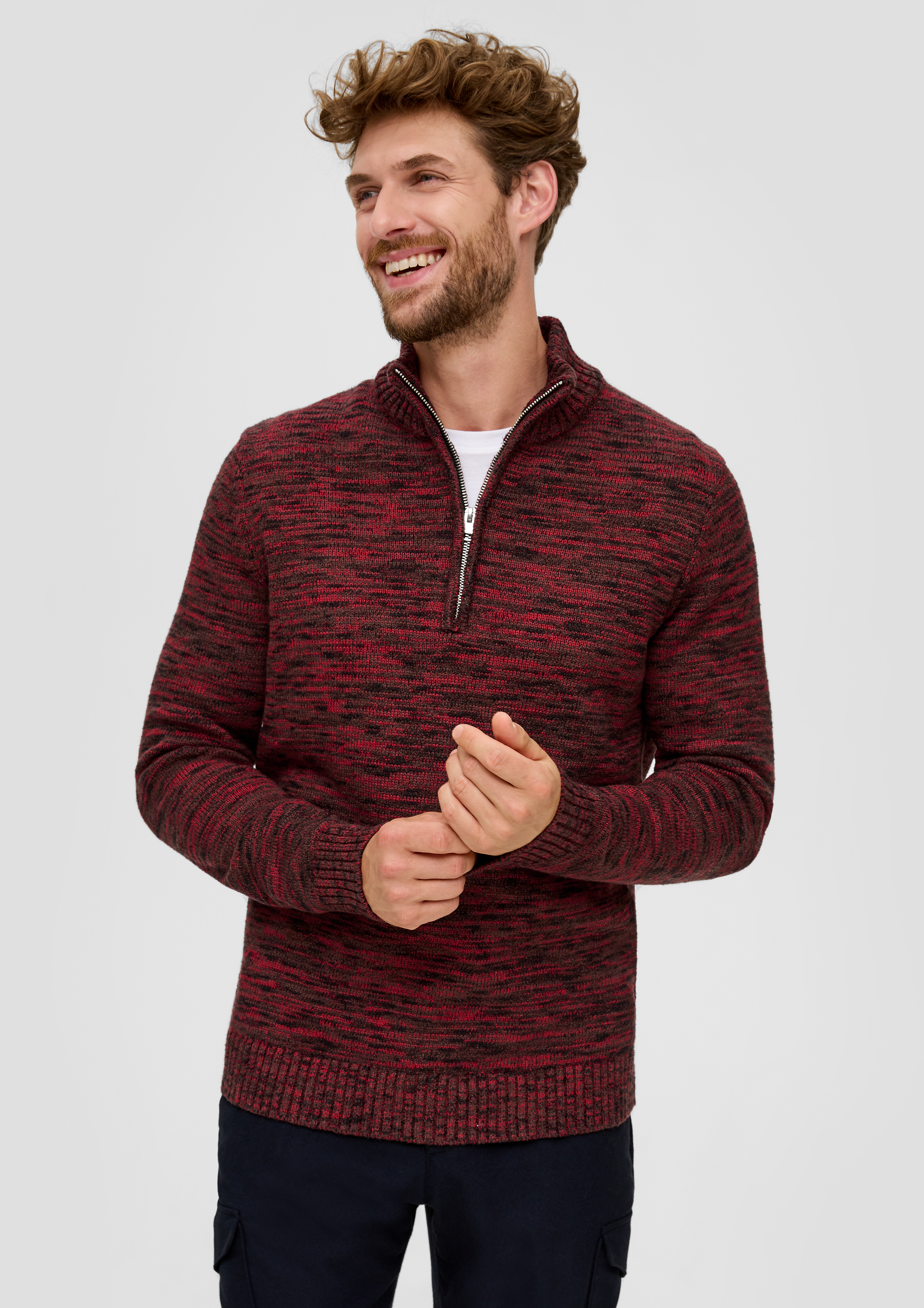 S.Oliver Troyer-Pullover aus Moulinegarn