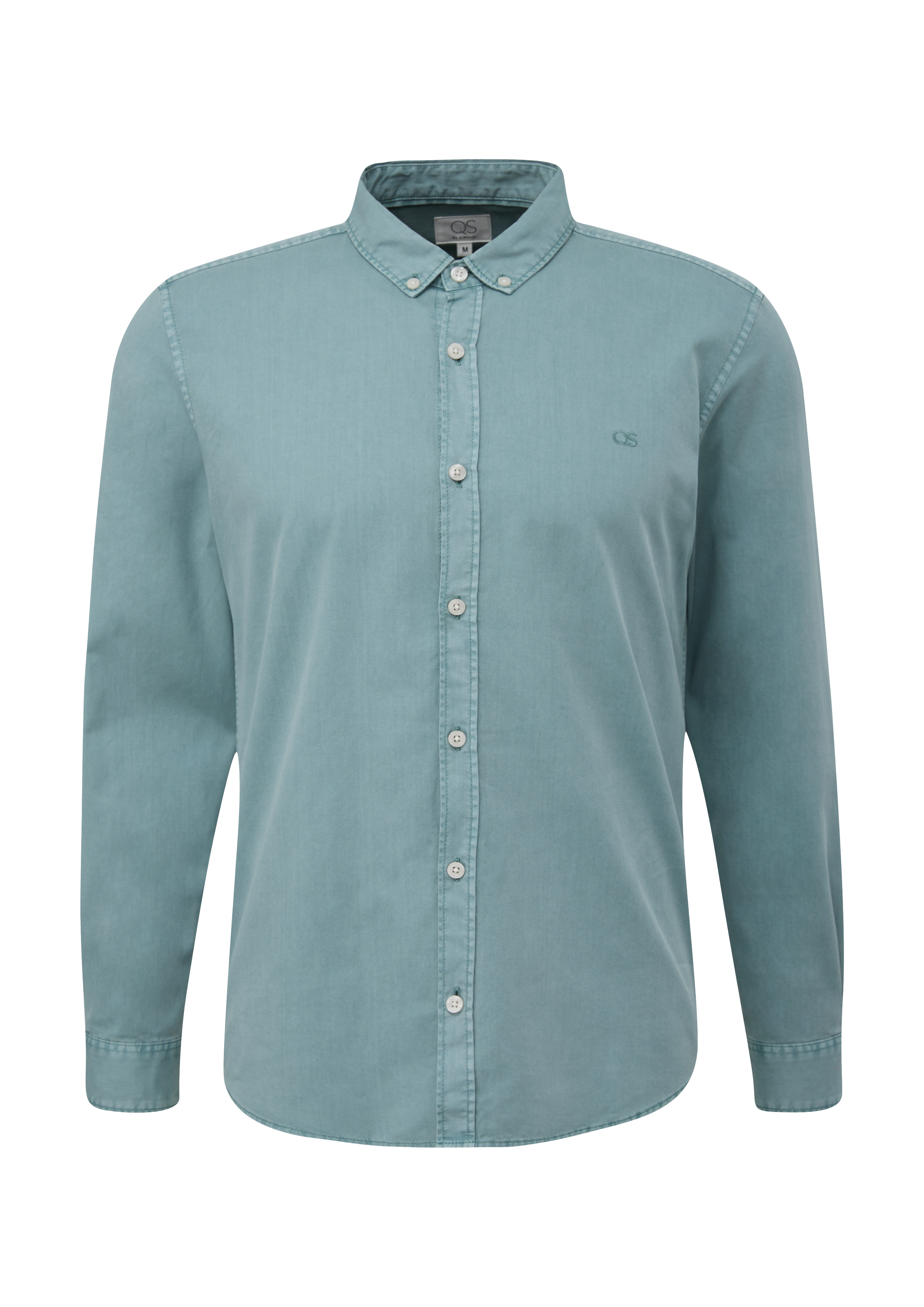 QS - Slim: Hemd aus Baumwolle, Herren, Blau