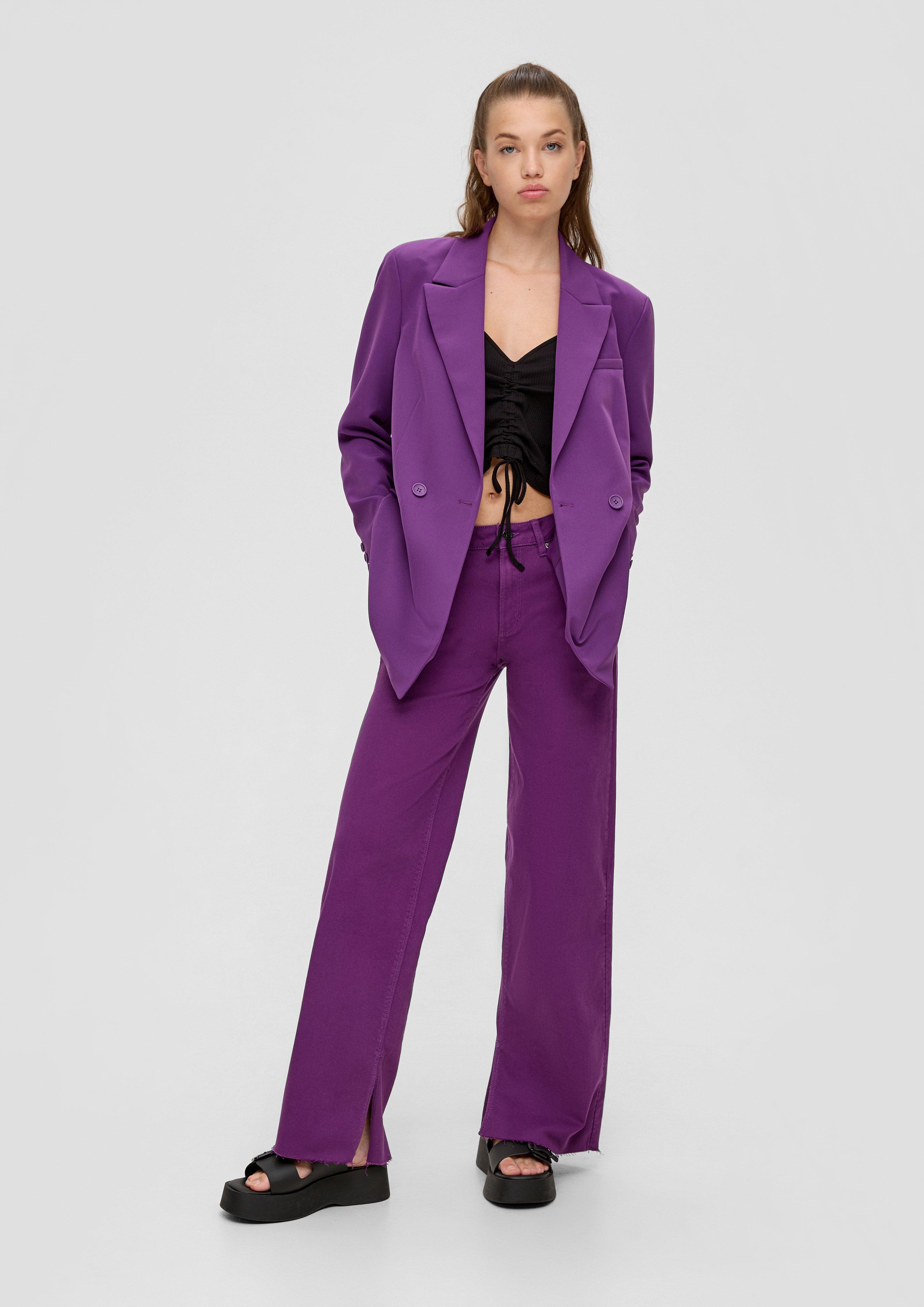 Slim fit: jeans with a marble wash - ecru | s.Oliver