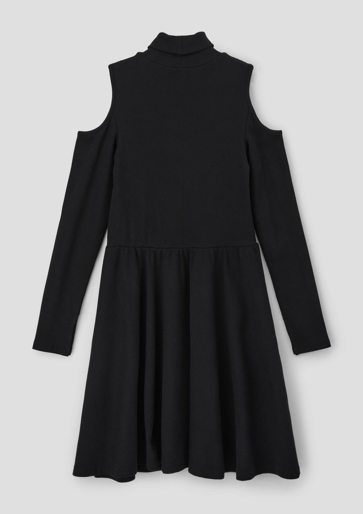 s.Oliver Ribbed dress with cut-outs