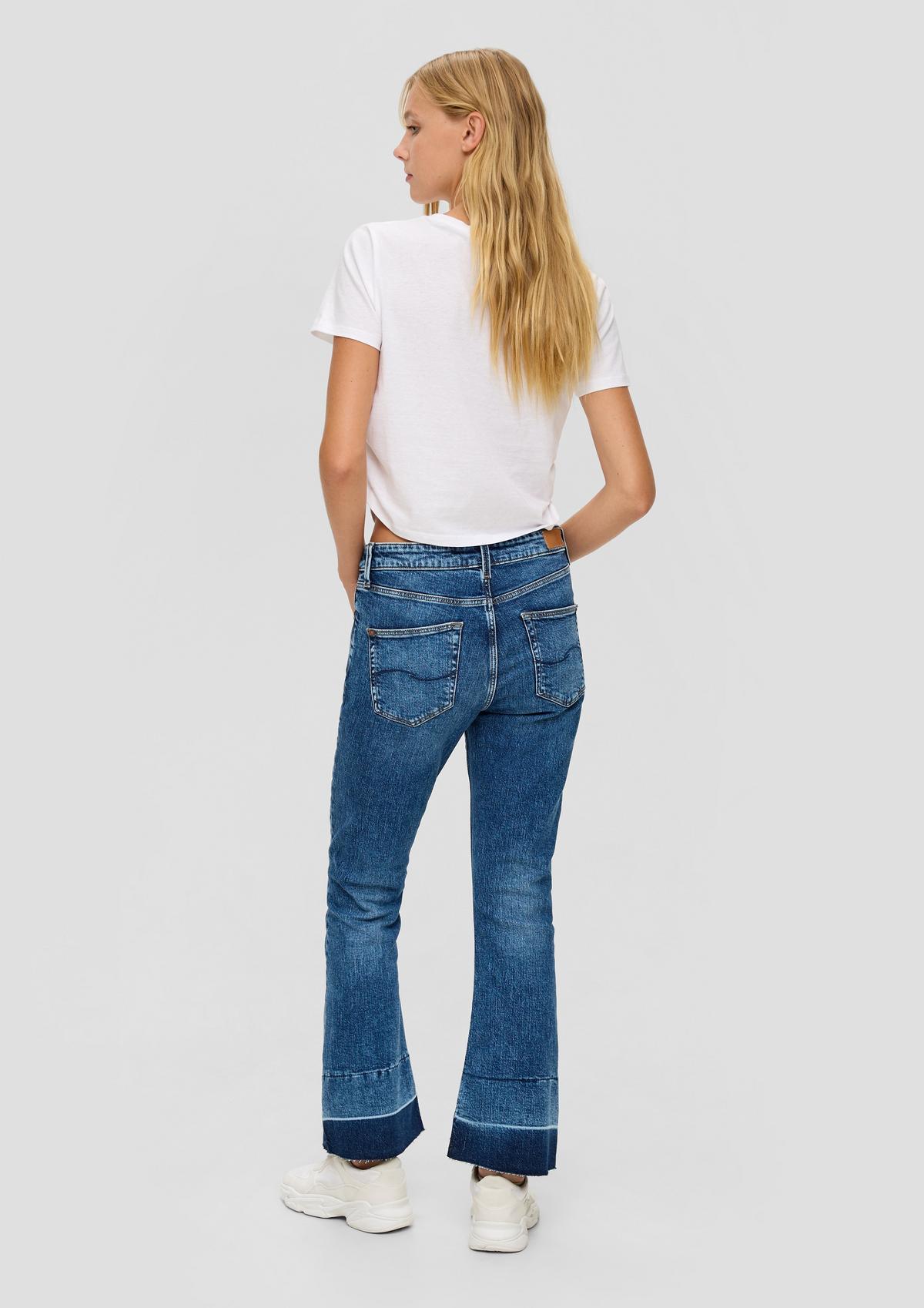 s.Oliver Cropped jeans Reena / slim fit / high rise / flared leg
