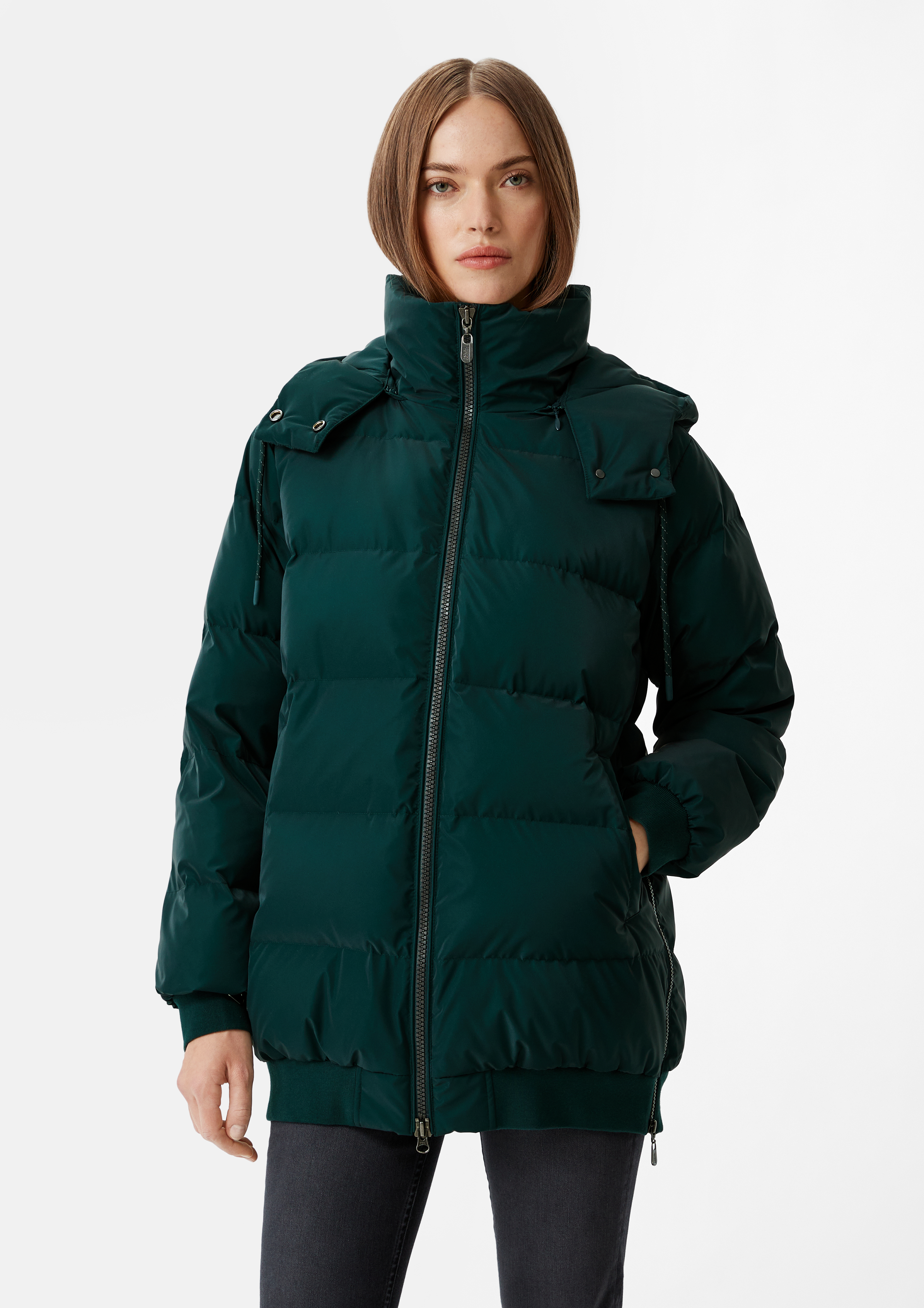 Jacket with detachable mittens smaragd Comma