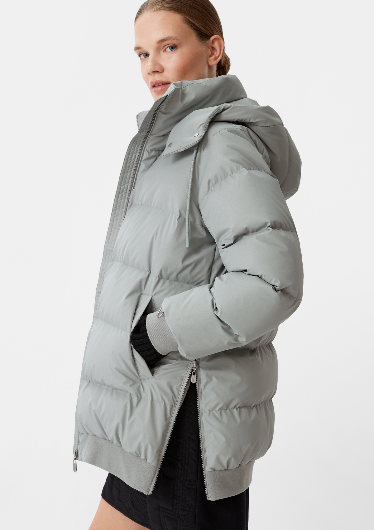 Jacket with detachable mittens - pigeon grey | Comma Jacket with detachable mittens - pigeon grey | Comma