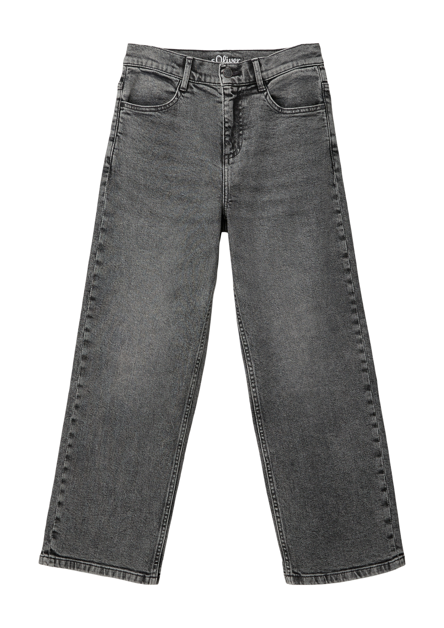 s.Oliver - Jeans / Relaxed Fit / Mid Rise / Wide Leg, Jungen, grau