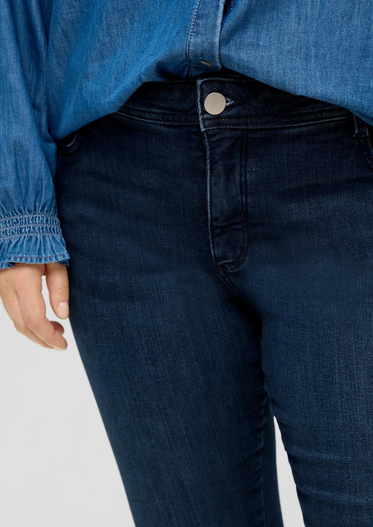 s.Oliver Jeans hlače / kroj Skinny Fit / Mid Rise / oprijete hlačnice