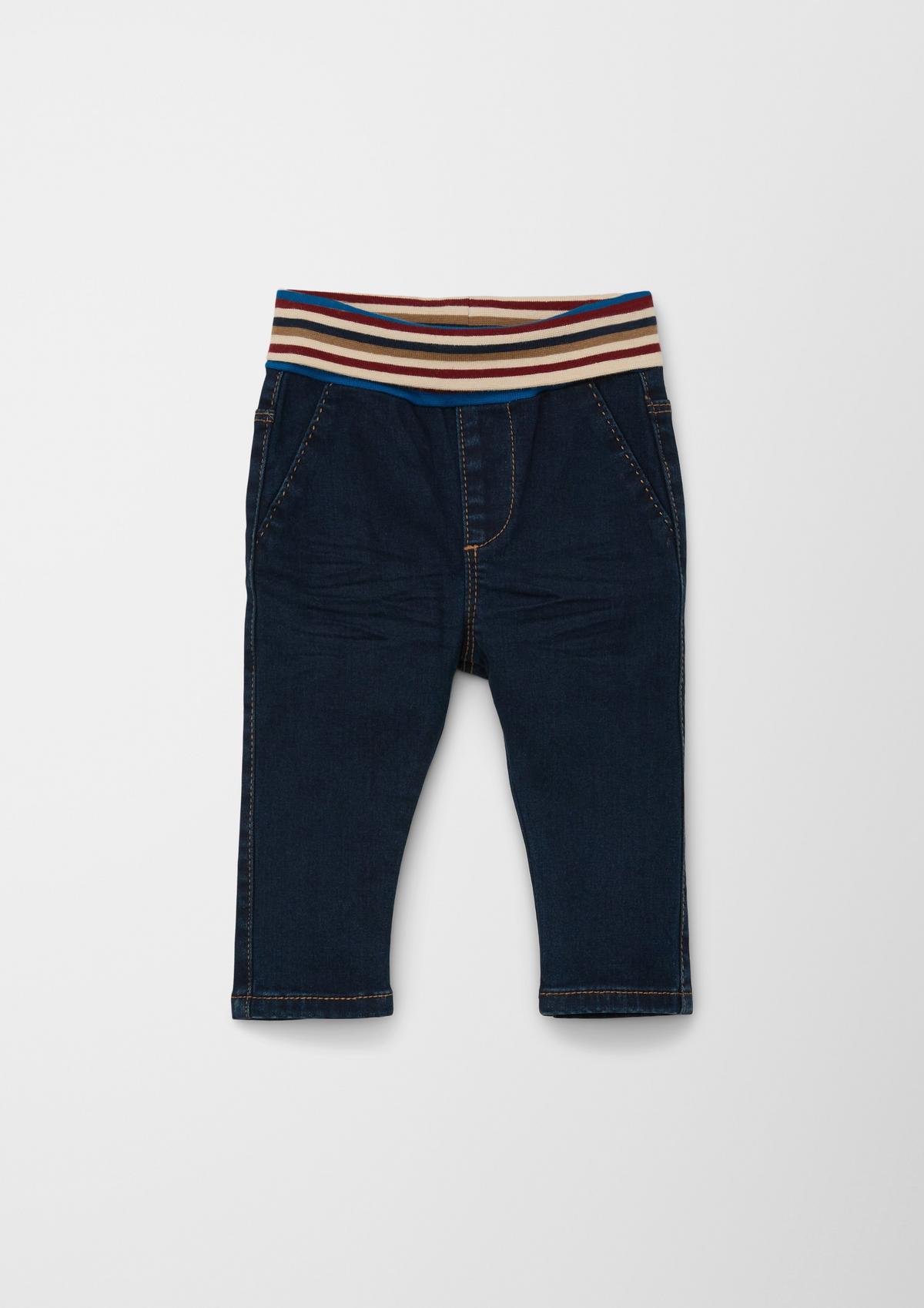 s.Oliver Jeans hlače/kroj Skinny Fit/High Rise/ozke hlačnice/zavihan rob