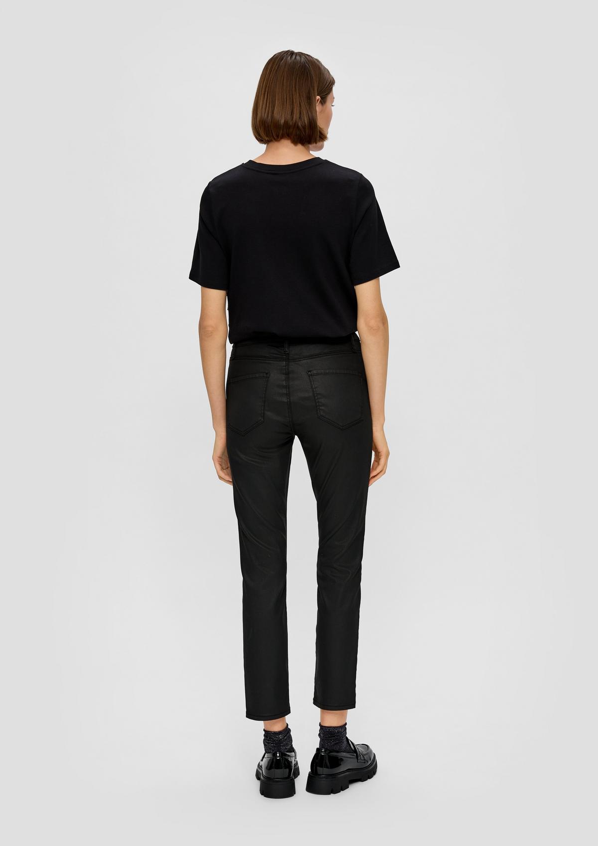 s.Oliver Betsy: Coated denim trousers
