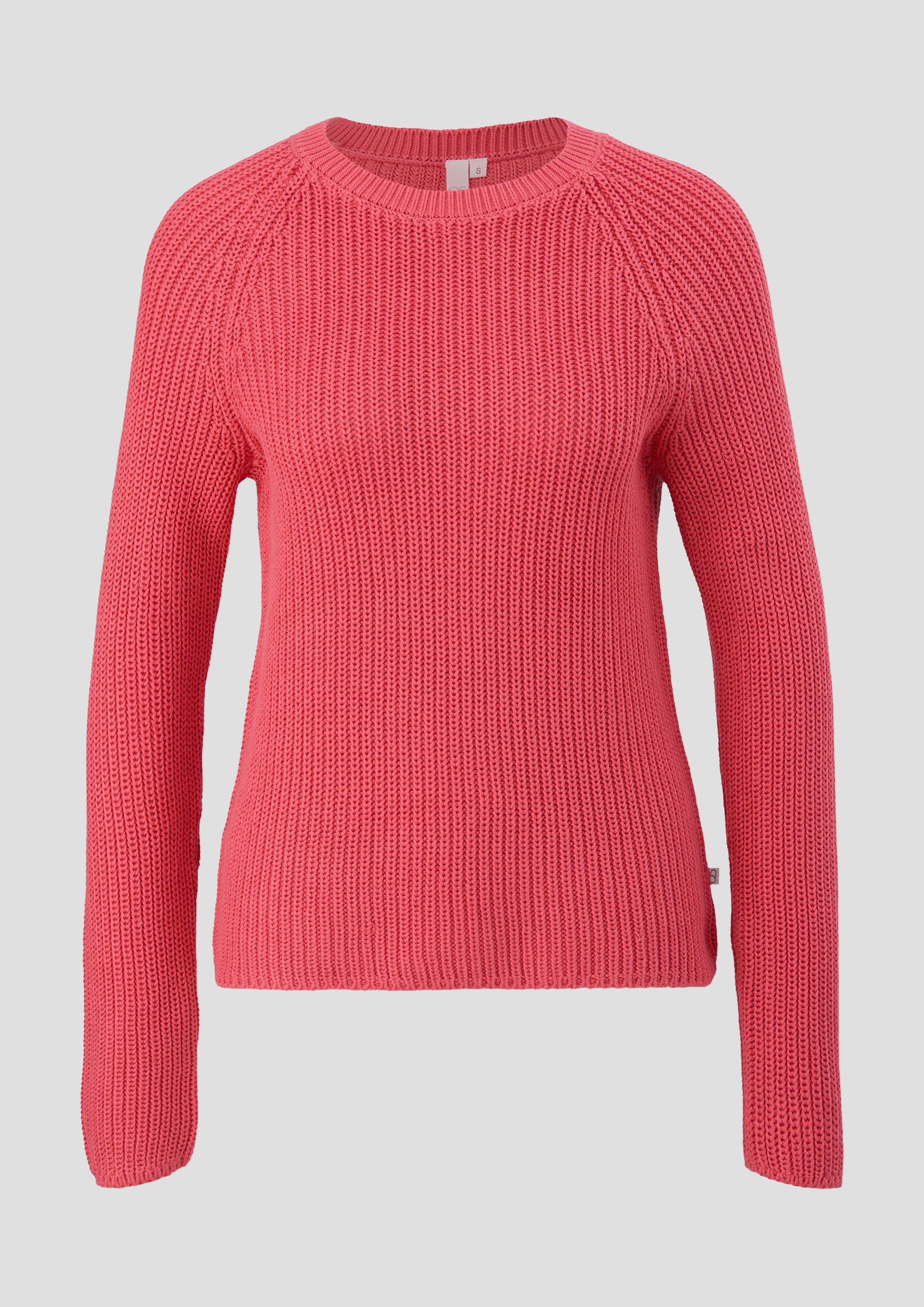 gerippter-pullover-aus-baumwollmix-rose-s-oliver
