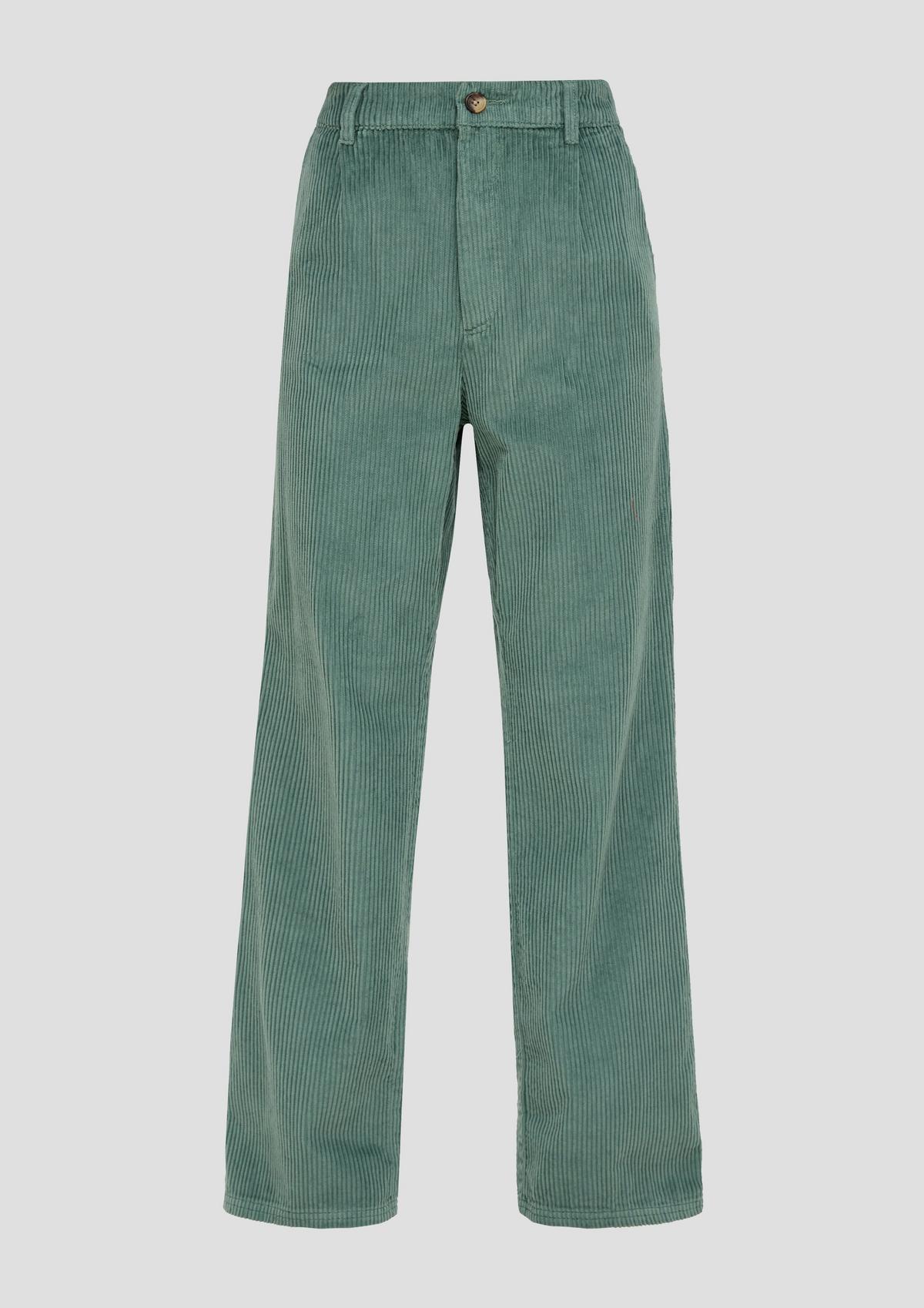 s.Oliver Wide leg: cotton corduroy trousers