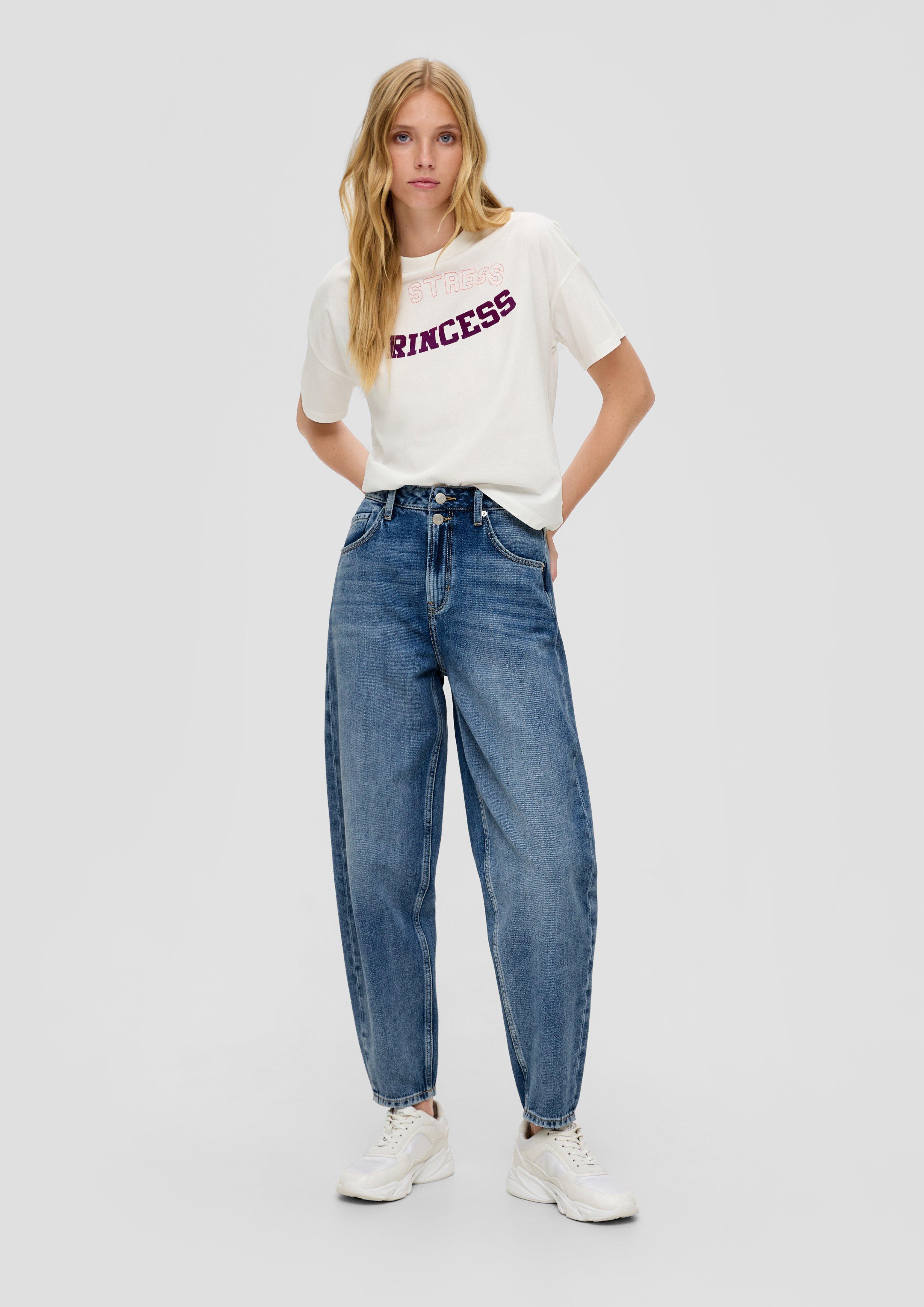 Zara Blue Tapered High Waisted Pants