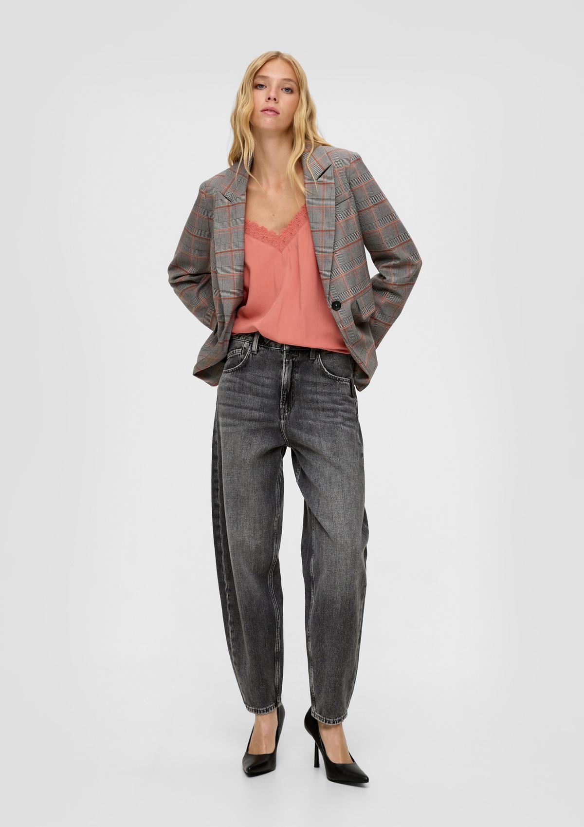 Džínsy Mom/Relaxed Fit/High Rise/Tapered Leg
