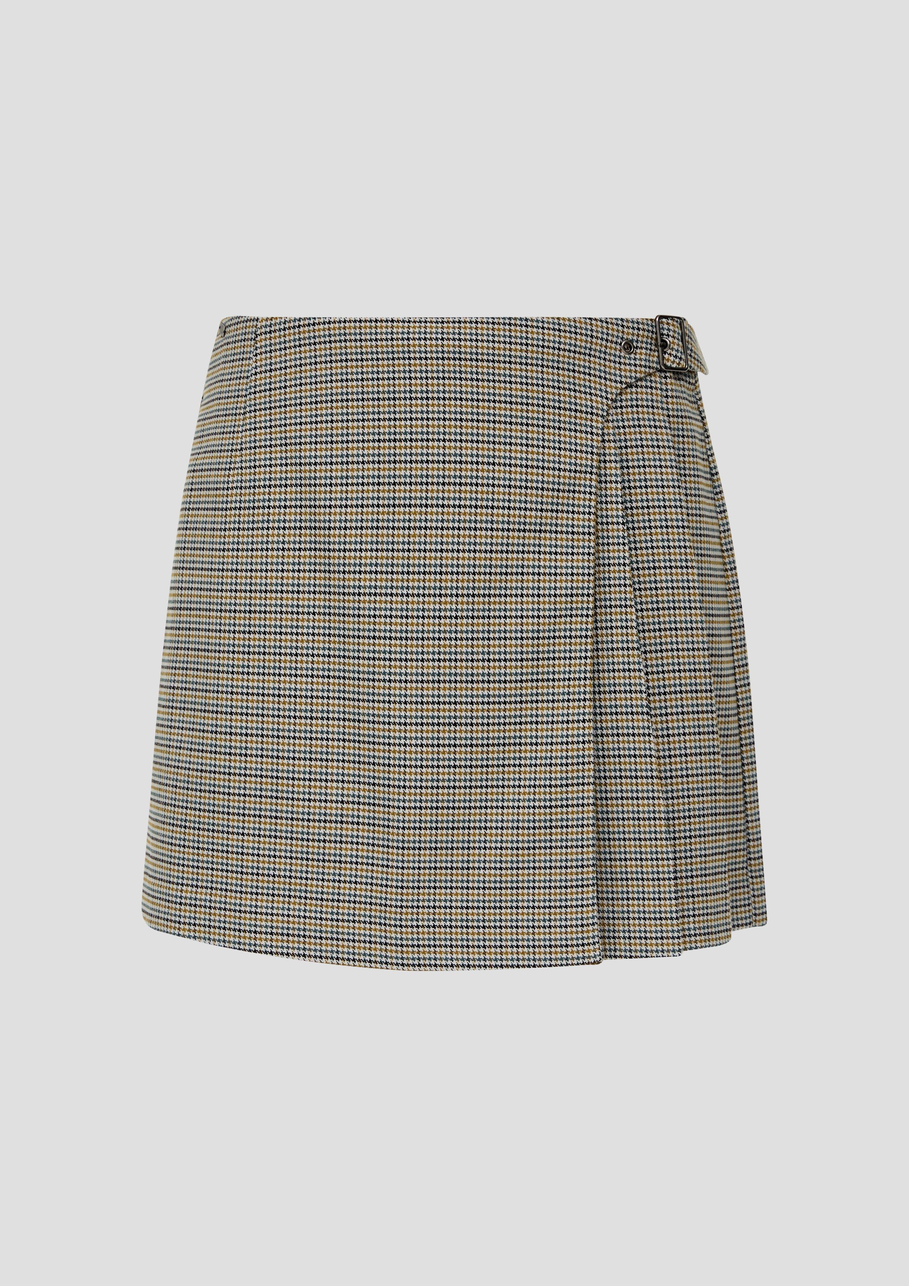 QS - Skort in Wickel-Optik, Damen, creme