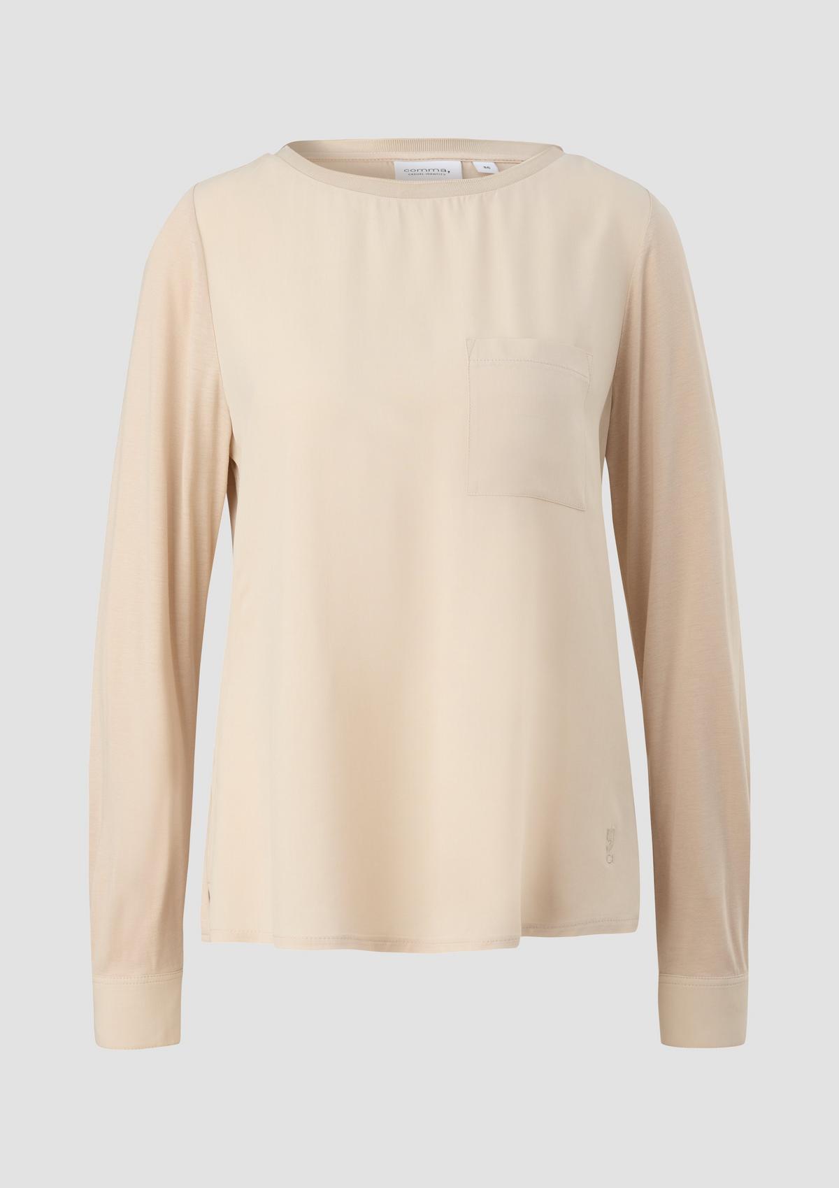 comma Long sleeve top with a blouse front