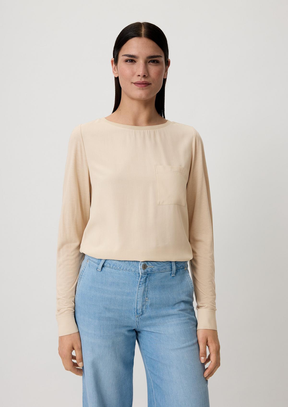 comma Long sleeve top with a blouse front