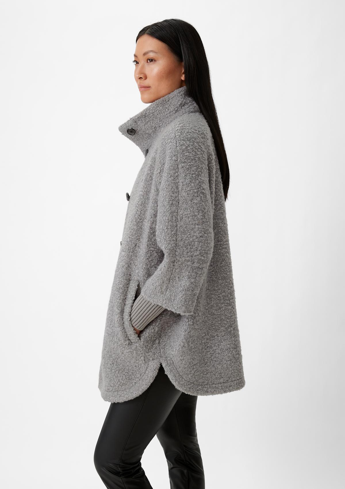 comma Bouclé Jacket in a layering look