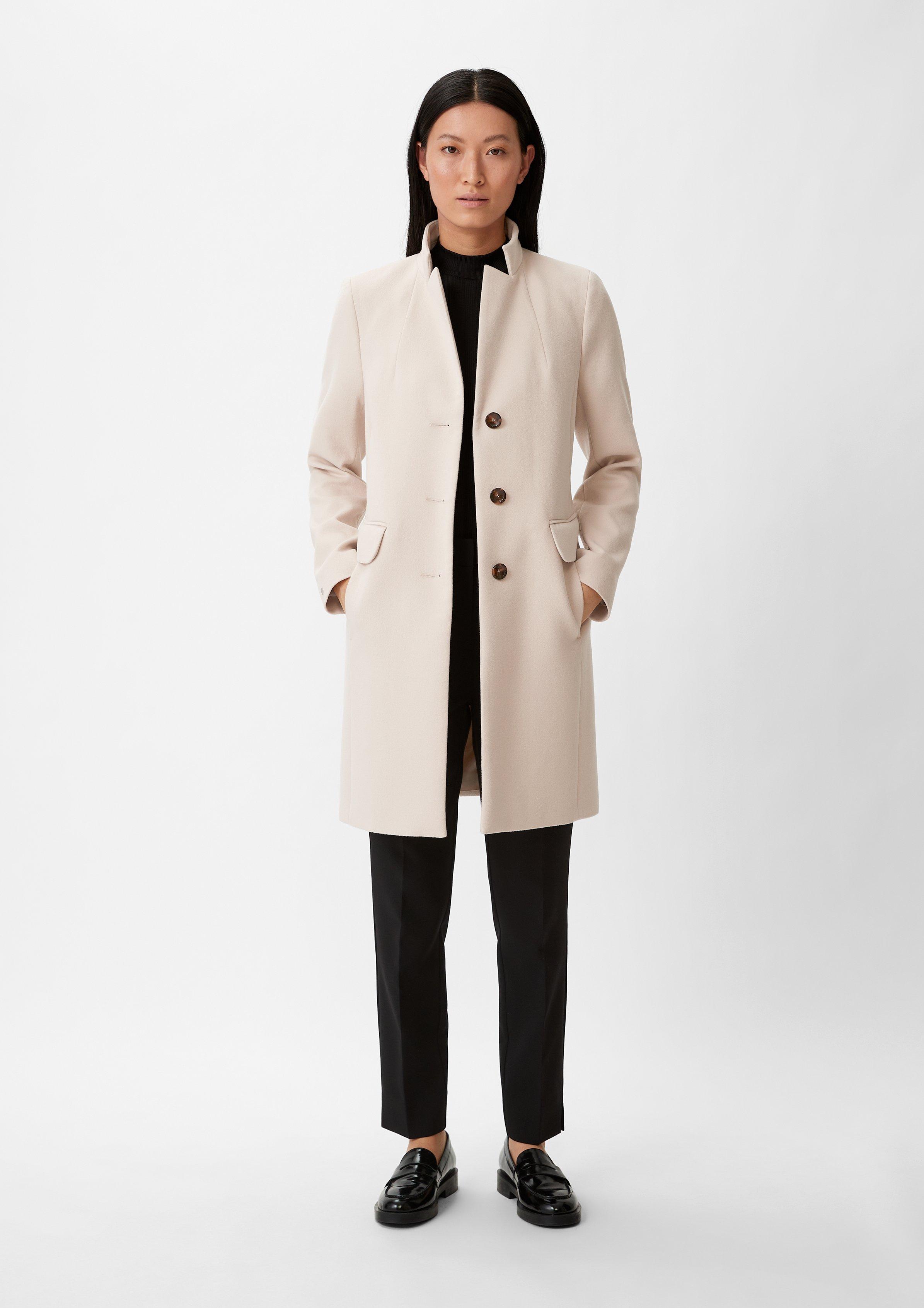 Mantel aus Viskosemix - helles beige | Comma