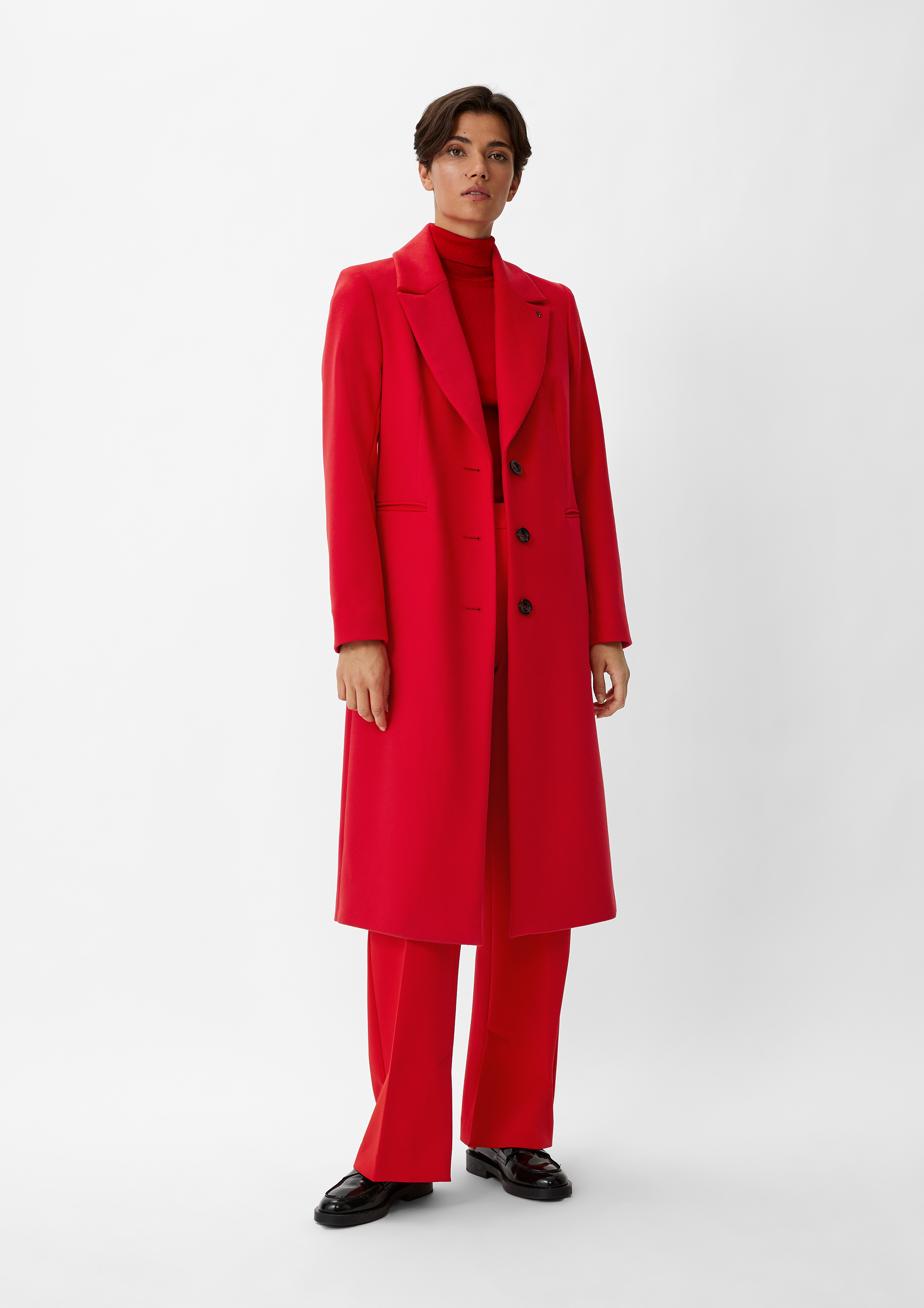 manteau piment rouge