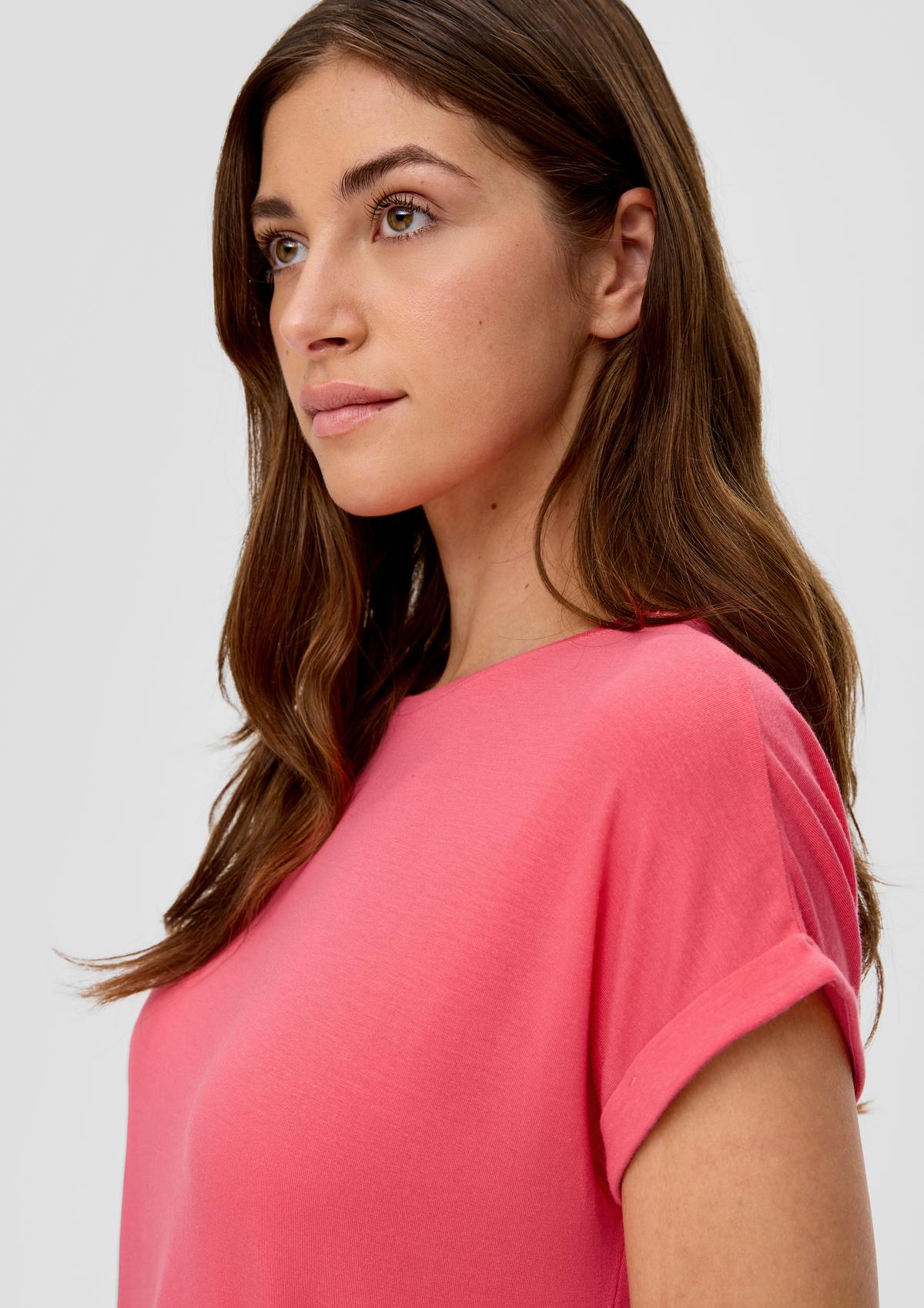 Stretch fabric T-shirt - pink