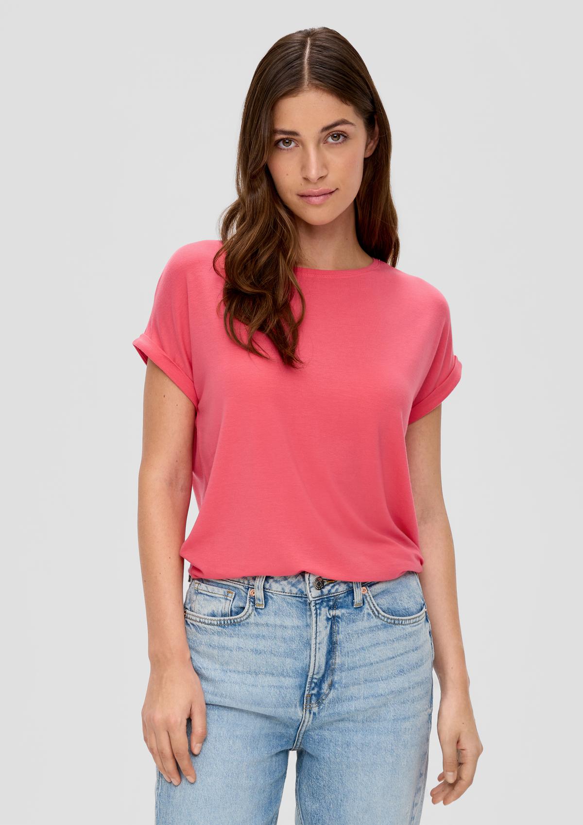 Stretch fabric T-shirt - pink